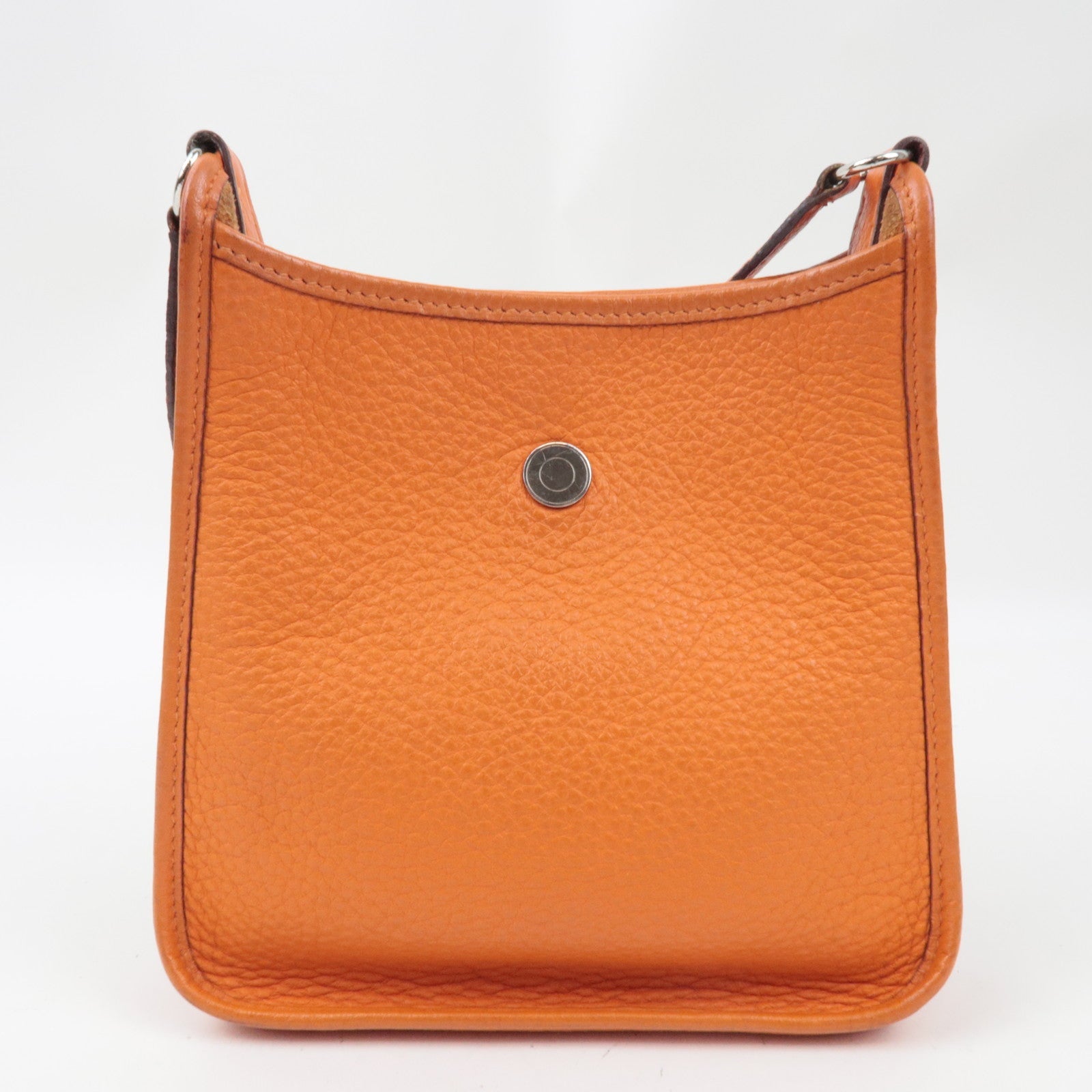 HERMES Vespa TPM Shoulder Bag Taurillon Clemence Orange *H Stamp (2004)