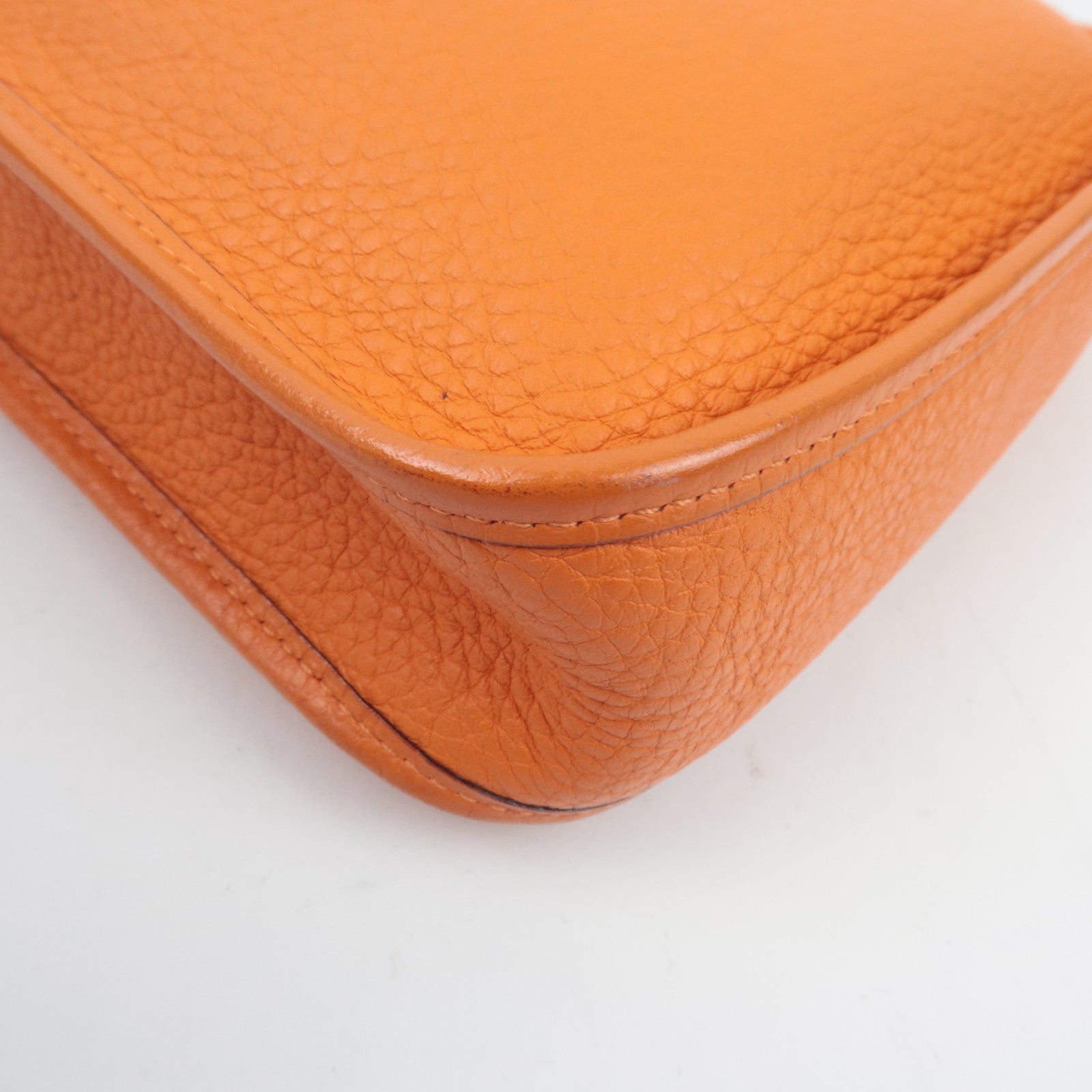 HERMES Vespa TPM Schoudertas Taurillon Clemence Oranje *H Stamp (2004)