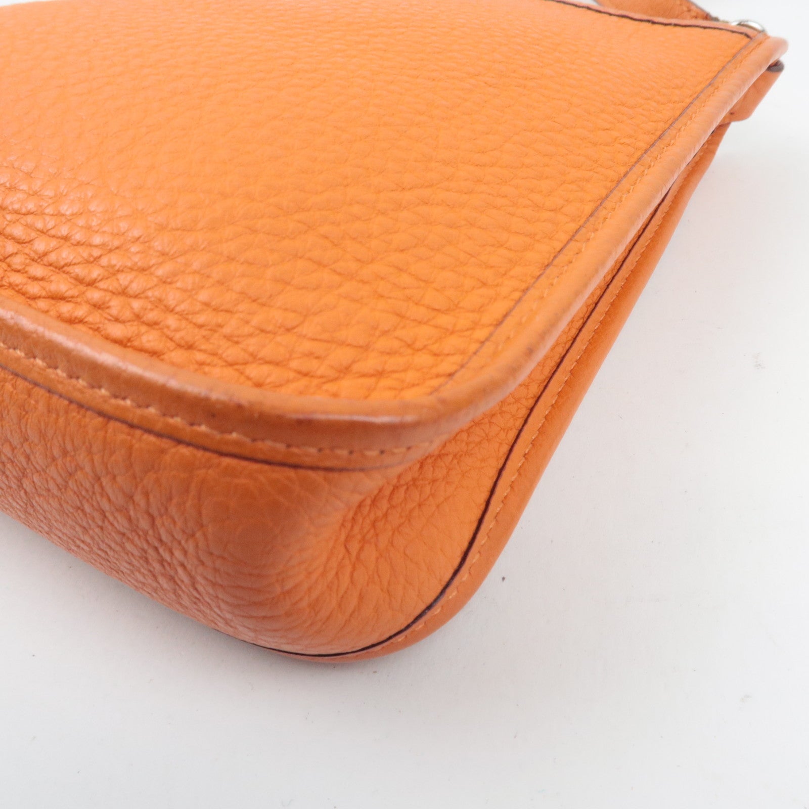 HERMES Vespa TPM Schoudertas Taurillon Clemence Oranje *H Stamp (2004)