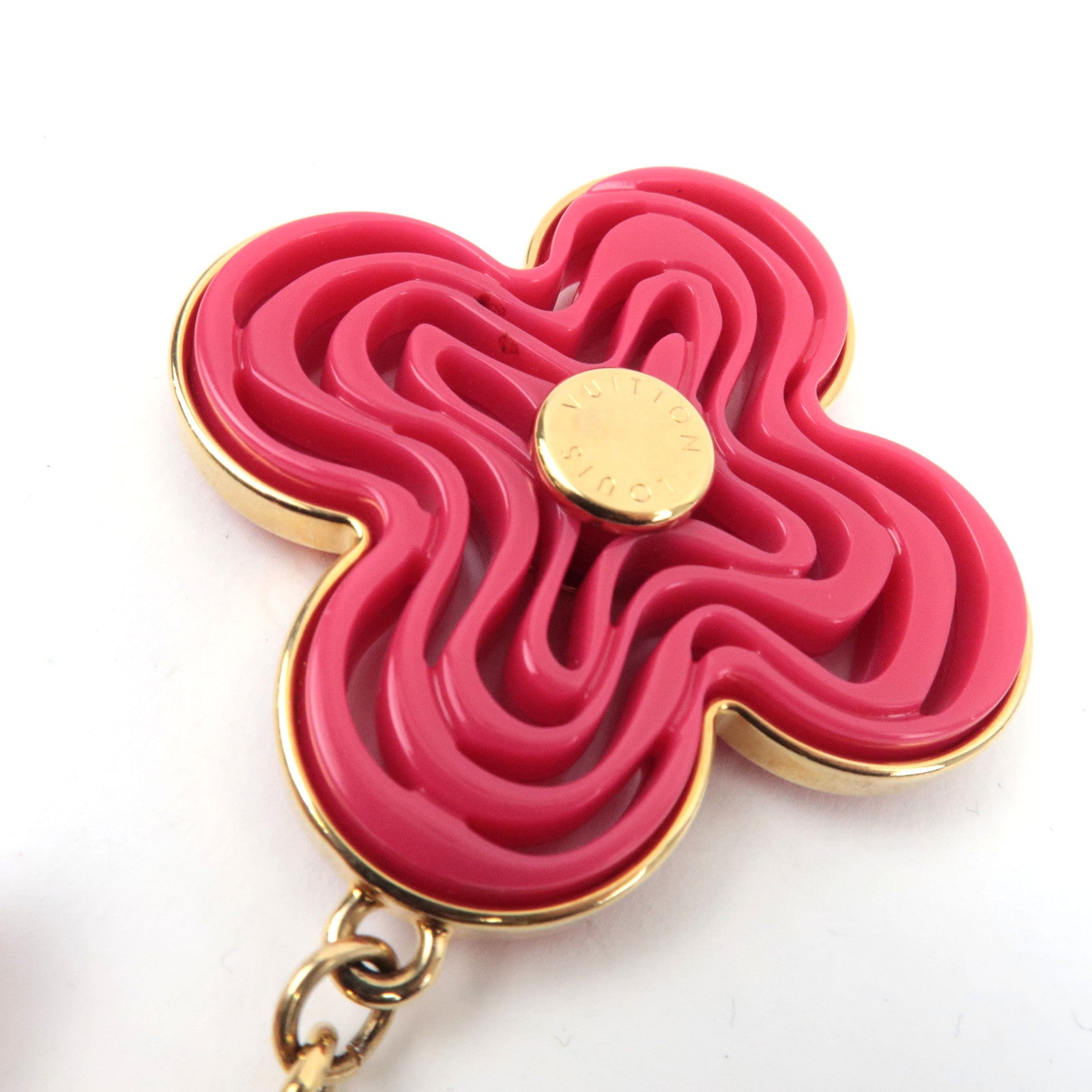 Louis Vuitton Bijoux Sac Knife Keychain Bag Charm Metal Pink Gold M66913 DP0143