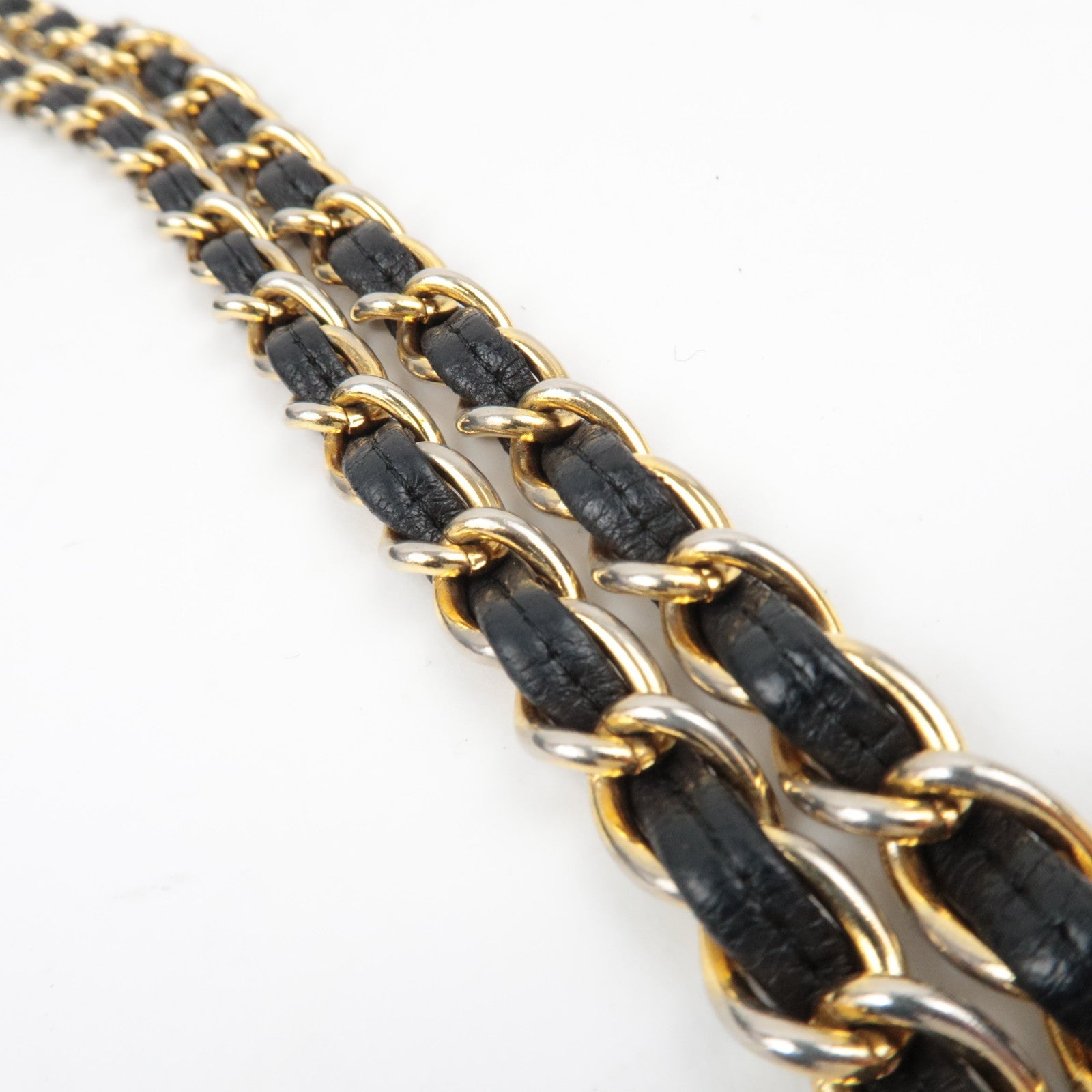 CHANEL Tassel Matelasse Chain Shoulder Bag Lambskin Black 0866733