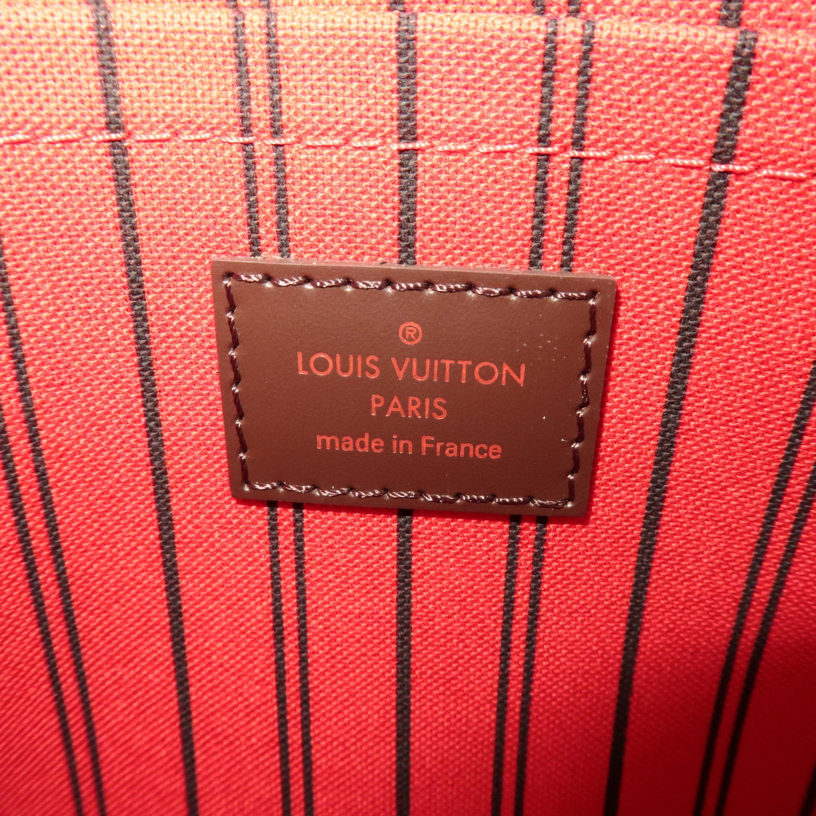 Louis Vuitton Damier Pouch for Neverfull MM bag Wristlet Cerise SF3154