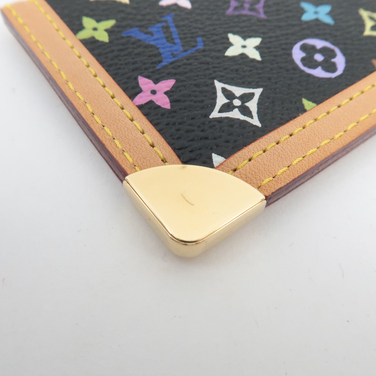 Louis Vuitton Monogram Multicolor Pochette Cles Coin Case Noir M92654 CA0073 *Dust bag