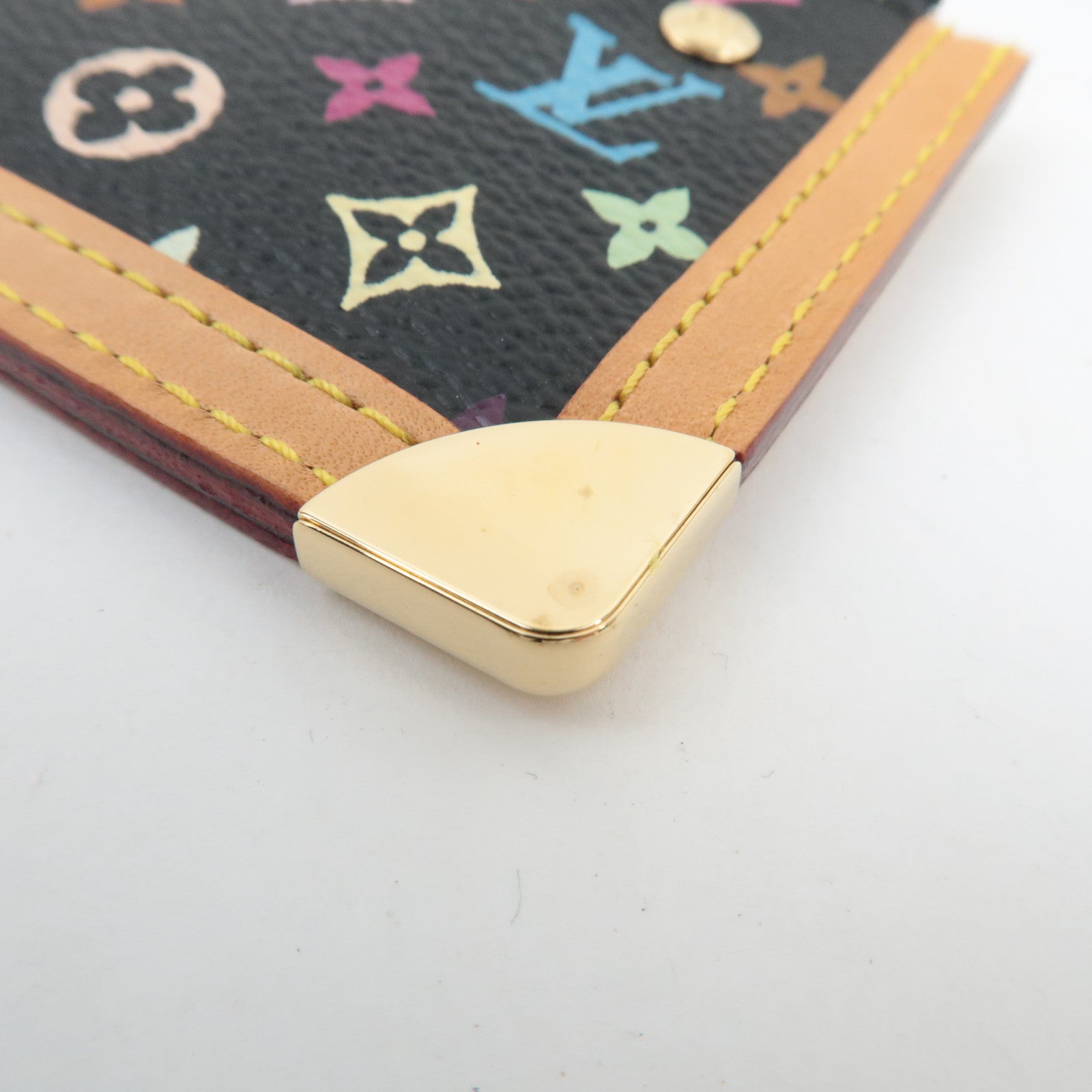 Louis Vuitton Monogram Multicolor Pochette Cles Coin Case Noir M92654 CA0073 *Dust bag