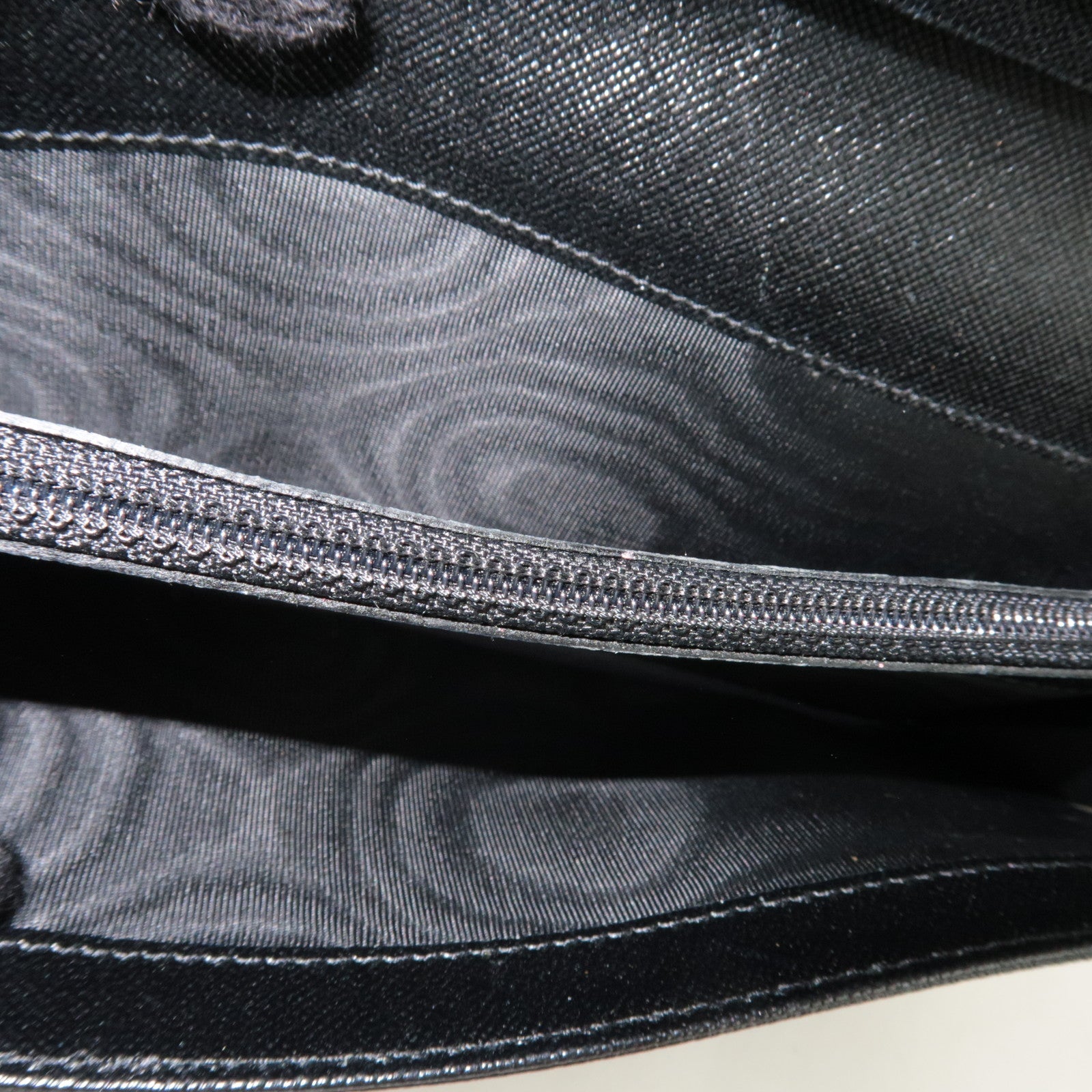 PRADA Bi-Fold Long Wallet Nylon Black