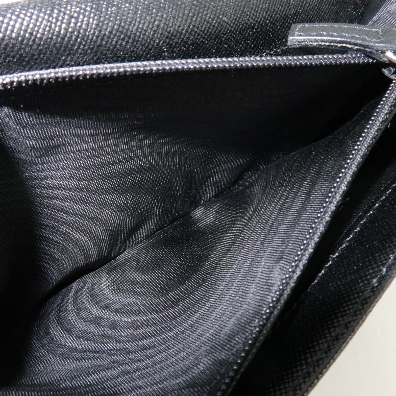 PRADA Bi-Fold Long Wallet Nylon Black