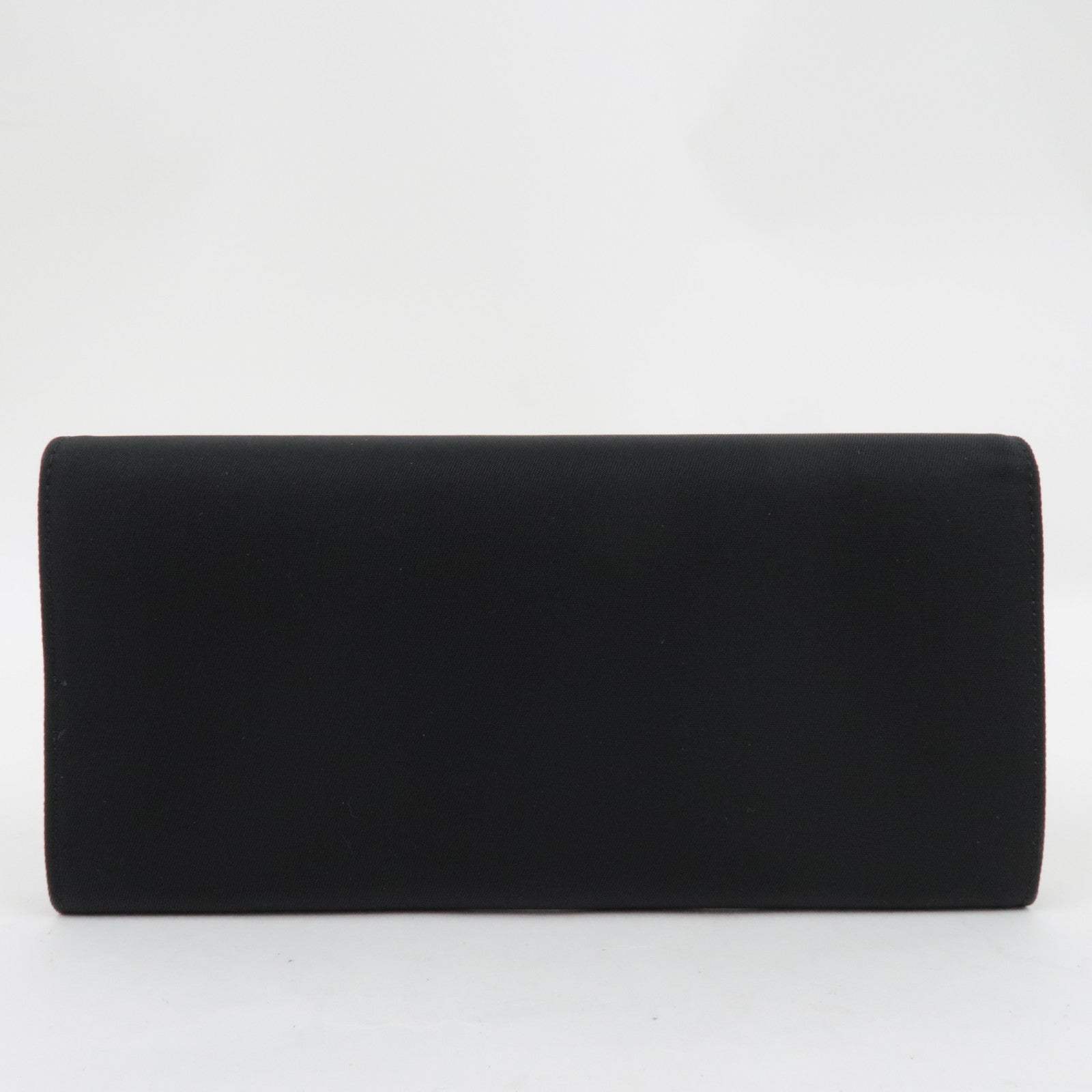 PRADA Bi-Fold Long Wallet Nylon Black