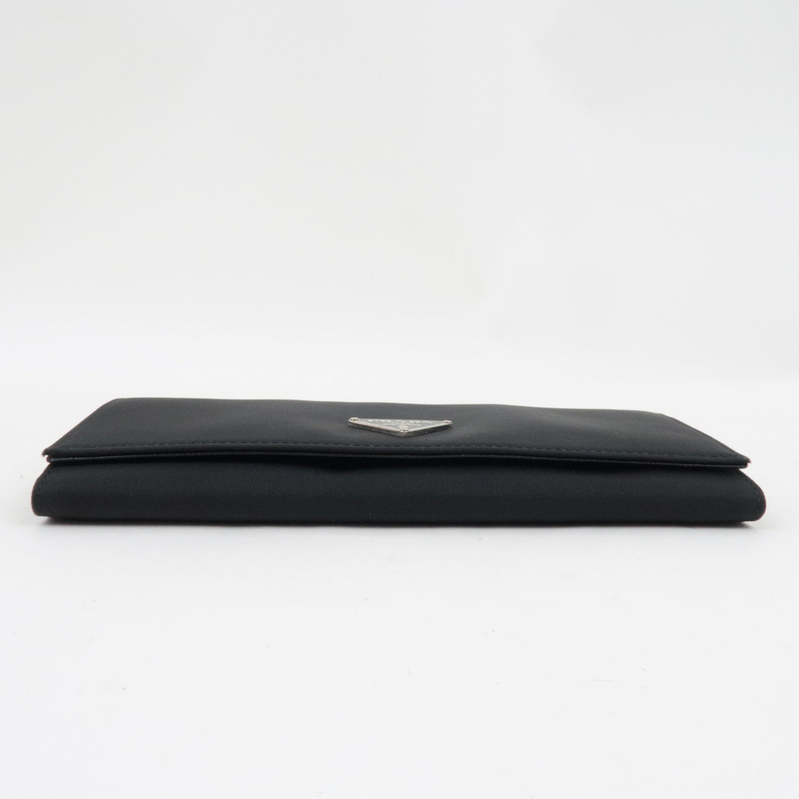 PRADA Bi-Fold Long Wallet Nylon Black