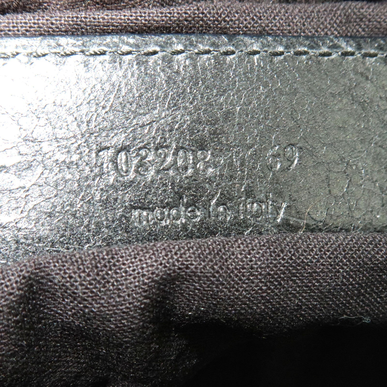 BALENCIAGA The First 2Way Bag Leather Black 103208 *Strap, Mirror