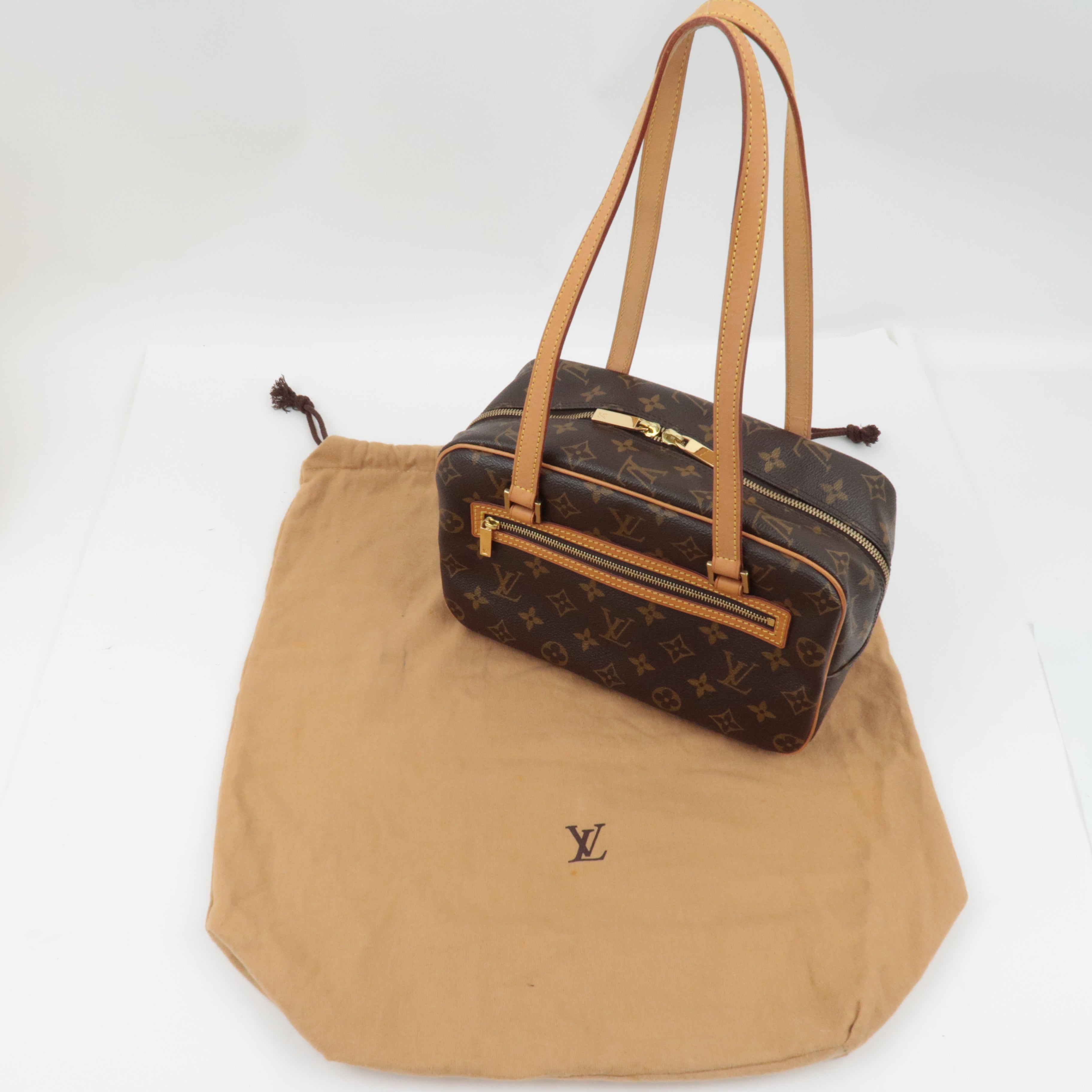Louis Vuitton Monogram Cite MM Handbag M51182 FL0092 *Dust bag