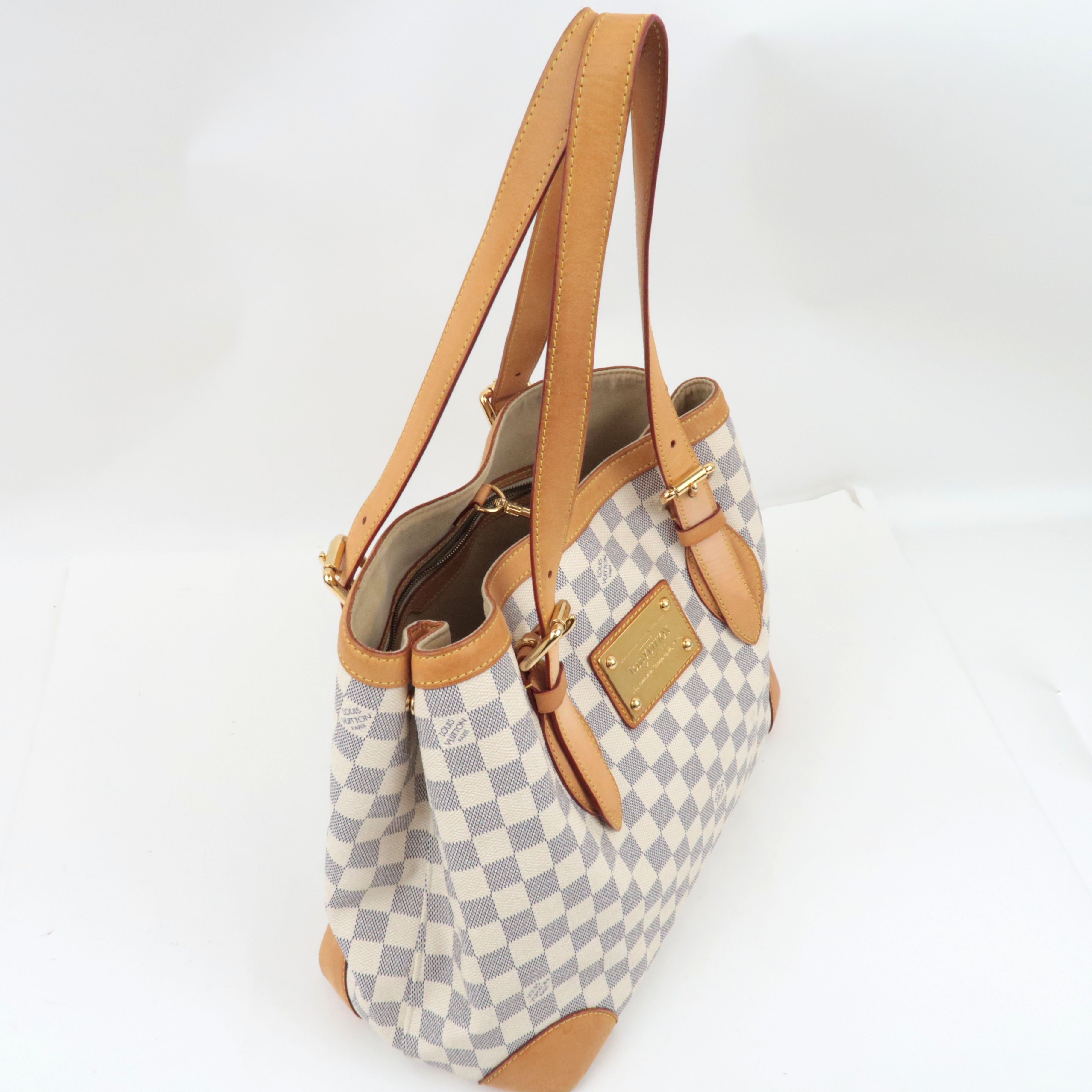 Louis Vuitton Damier Azur Hampstead MM Tote Bag N51206 CA1028