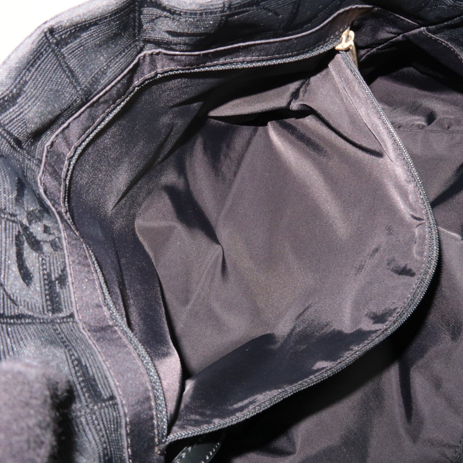 CHANEL New Travel Line Tote MM Nylon Jacquard Leather Black A15991 8888573