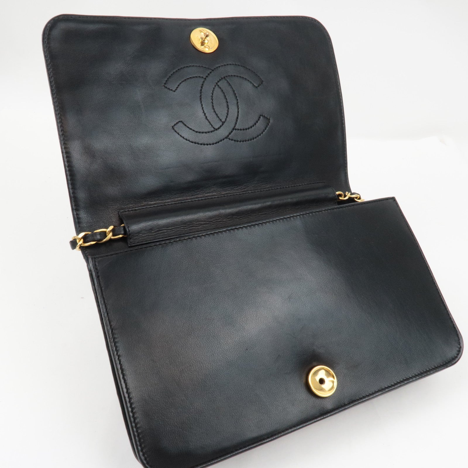 CHANEL Matelasse Full Flap 23 Chain bag Lambskin Black *Dust bag