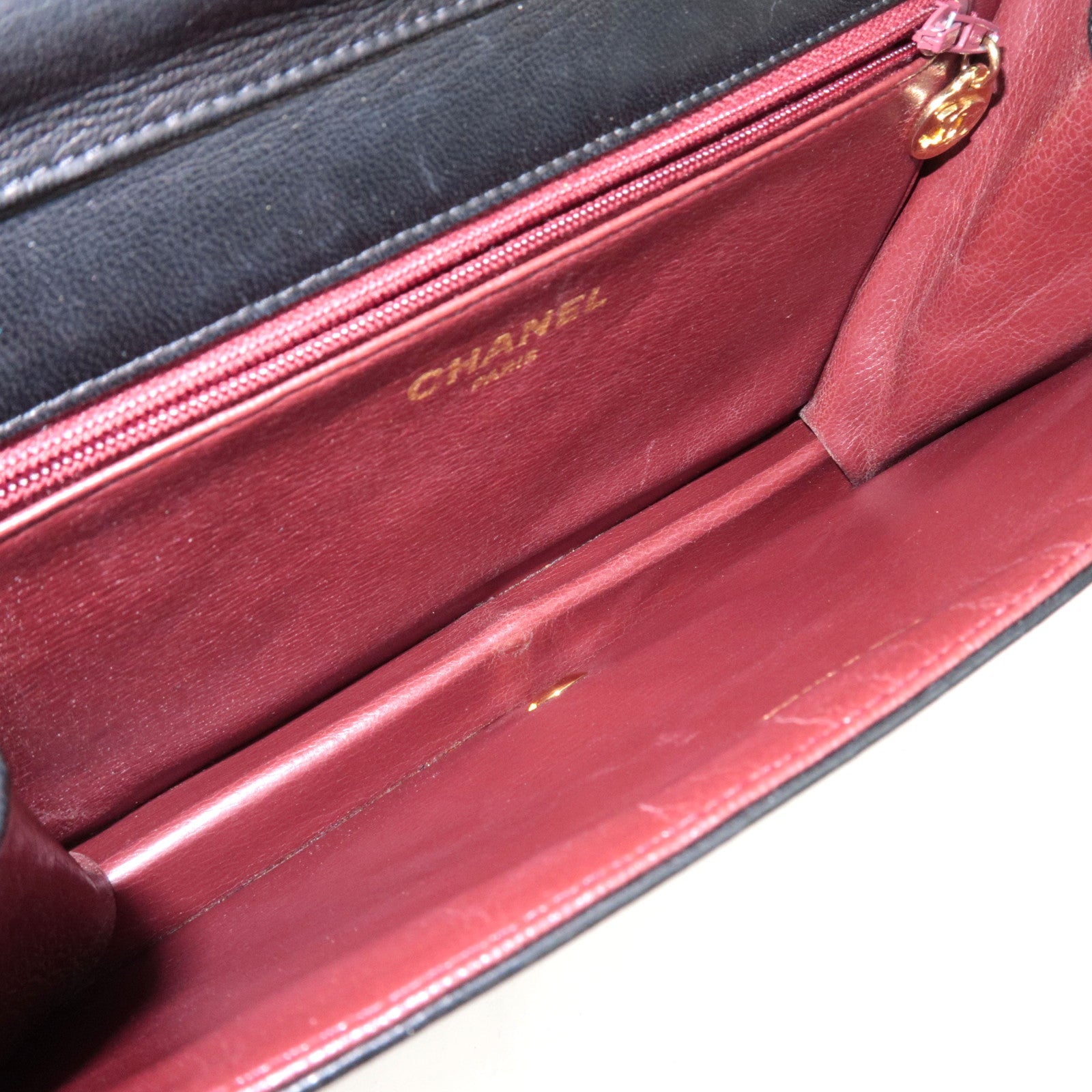 CHANEL Matelasse Full Flap 23 Chain bag Lambskin Black *Dust bag