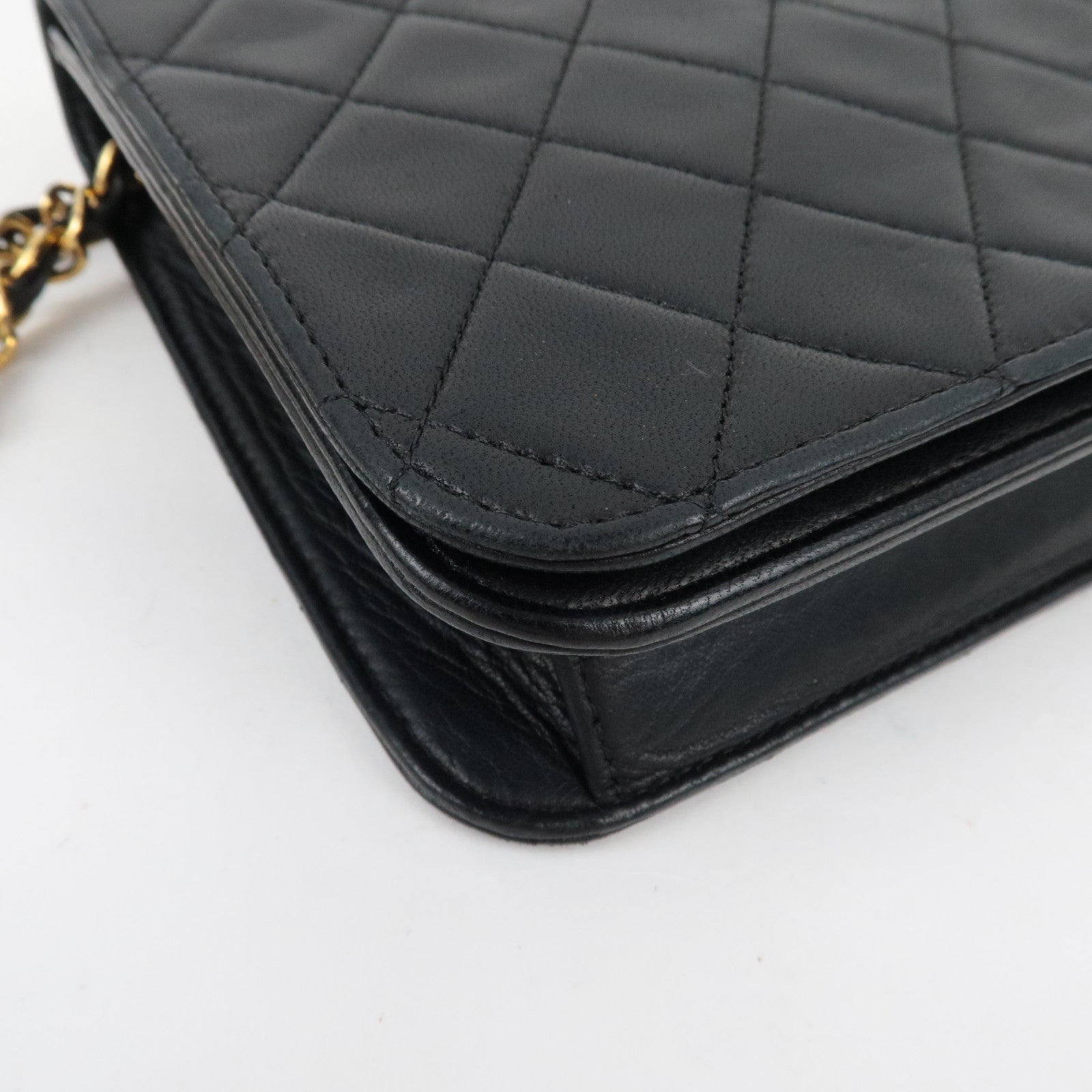CHANEL Matelasse Full Flap 23 Chain bag Lambskin Black *Dust bag