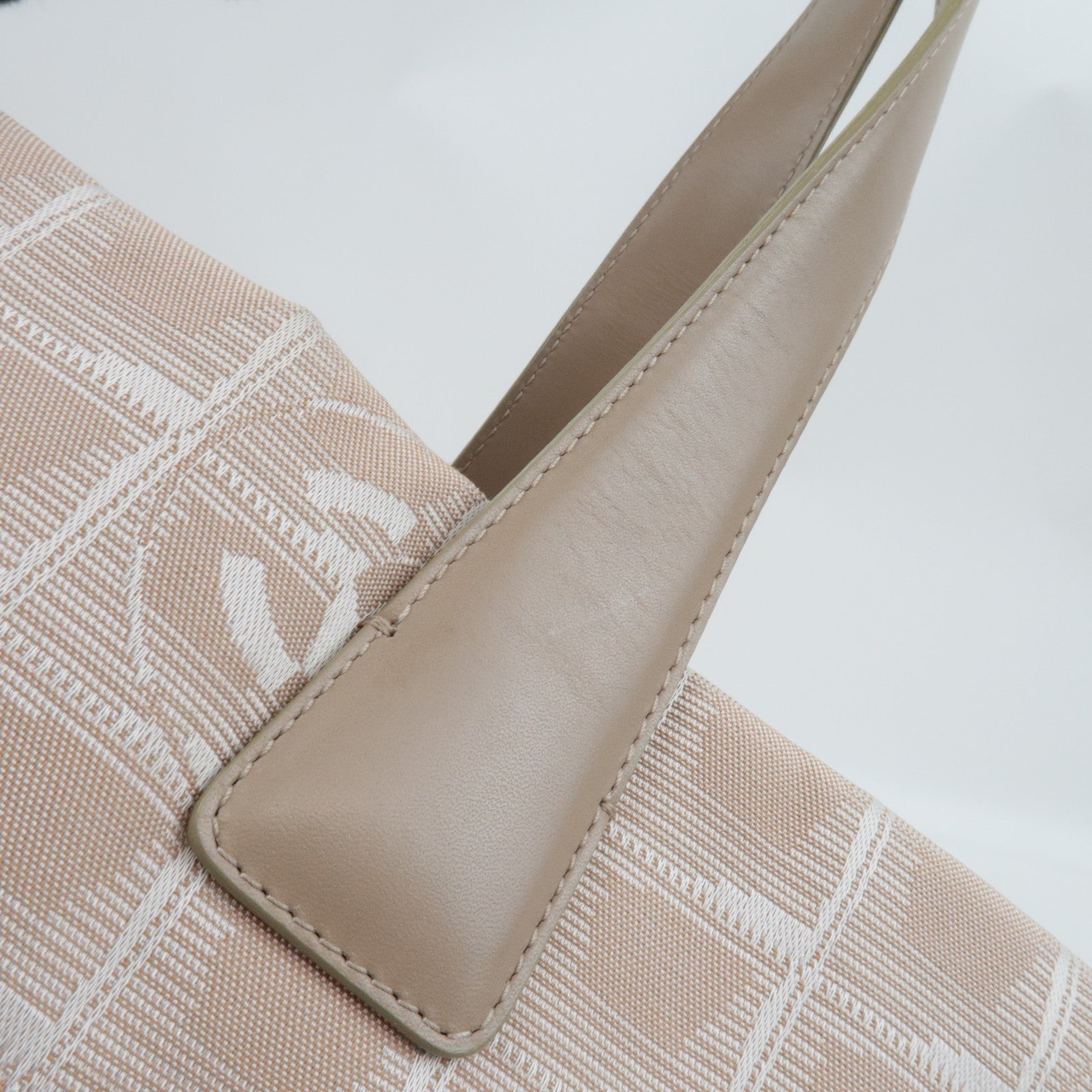 CHANEL New Travel Line Tote MM Nylon Jacquard Leather Beige A15991 8171148 *Dust bag