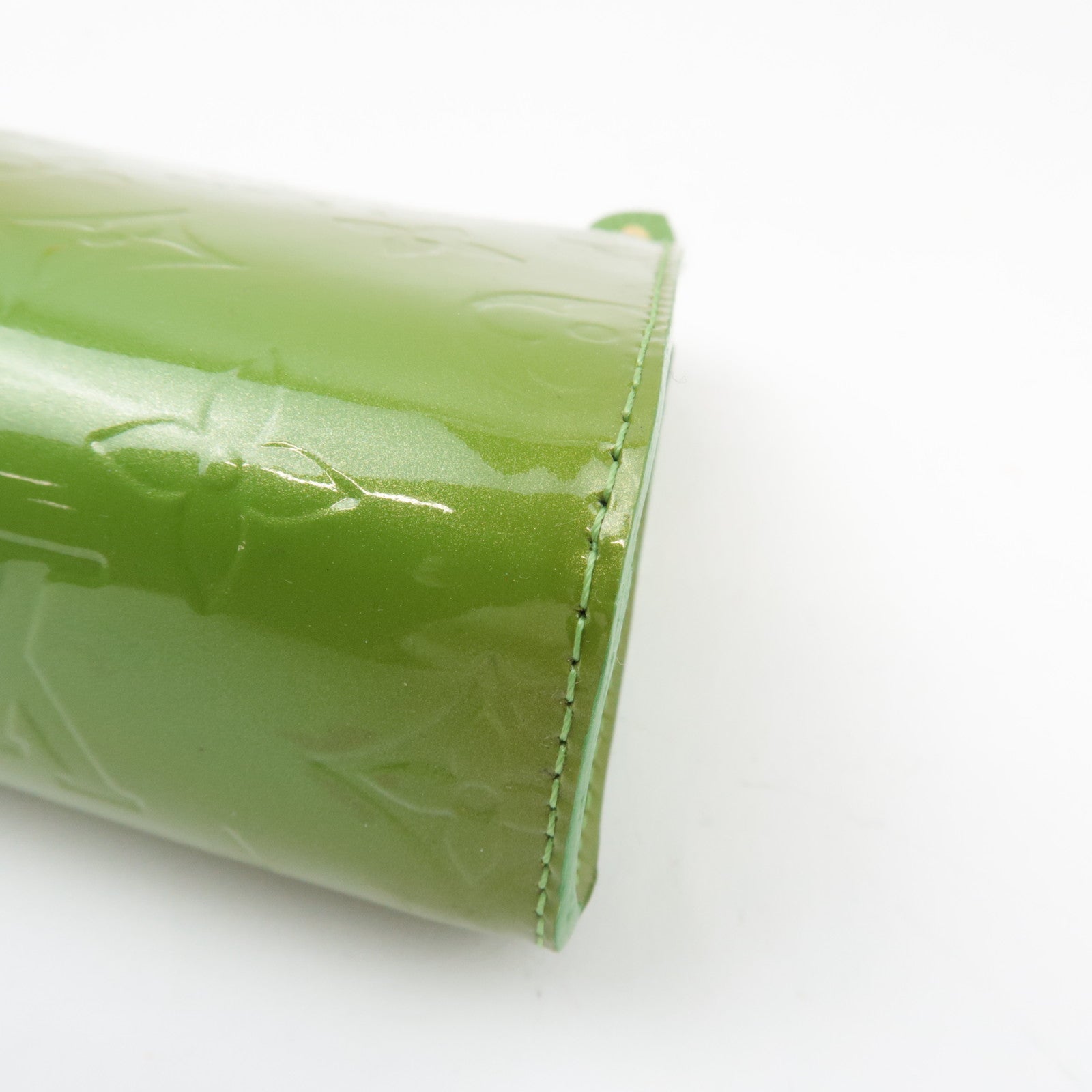 Louis Vuitton Monogram Vernis Trousse Cosmetic Cosmetic Pouch Vert Tonic M93649 SN4078 *Dust bag