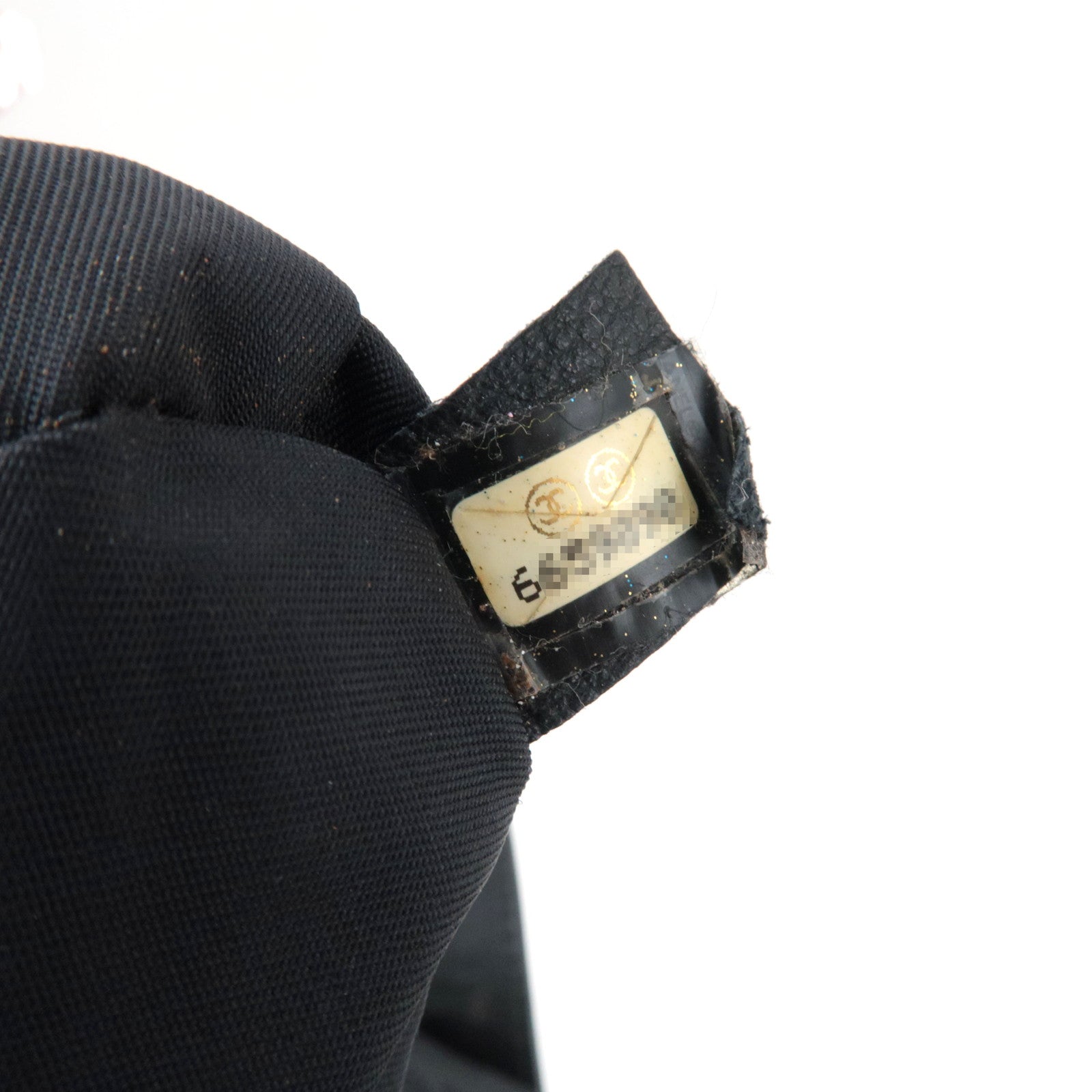 CHANEL New Travel Line MM Tote Bag Nylon Jacquard Black A15991 *Guarantee Card