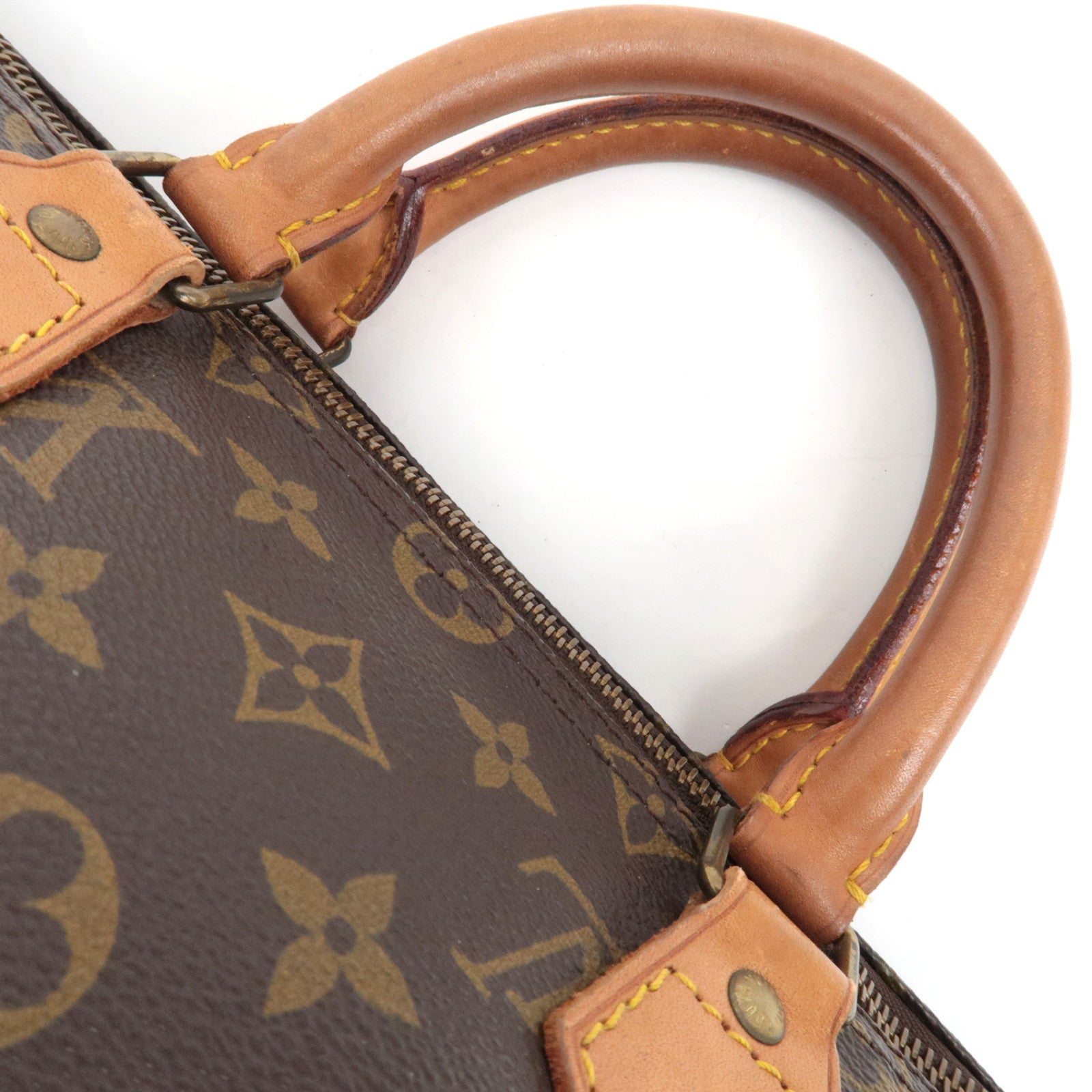 Louis Vuitton Monogram Speedy 35 Old Model Handbag M41524*Lock