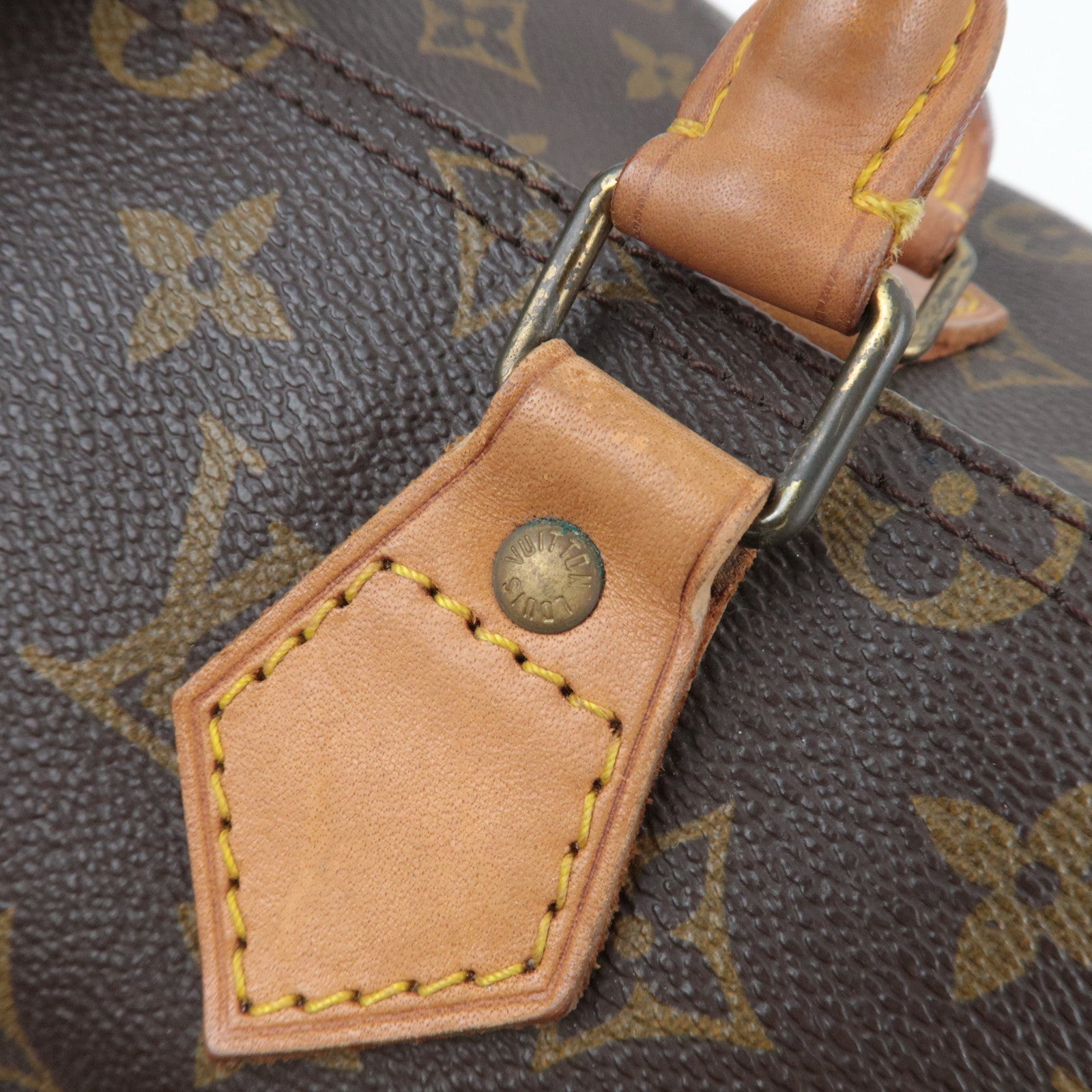 Louis Vuitton Monogram Speedy 35 Old Model Handbag M41524*Lock