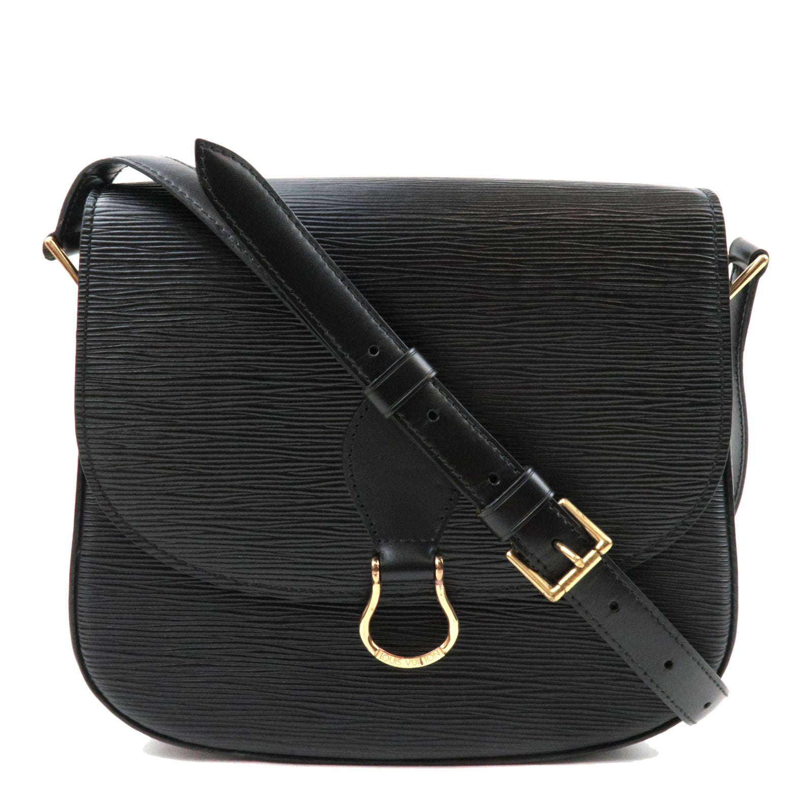 Louis Vuitton Epi Saint Cloud Shoulder Bag Noir M52192 TH092675611