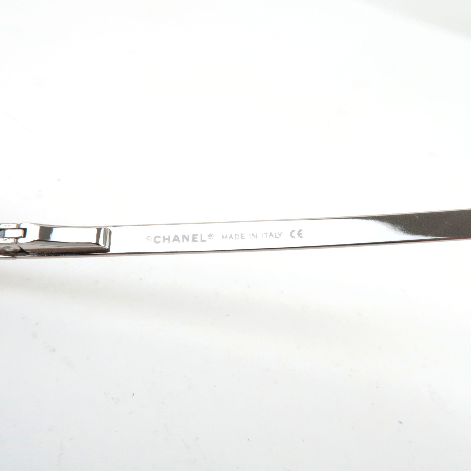 CHANEL Rhinestone Sunglasses 4105-B C.124/79 62□15 120 Clear *Box, Case