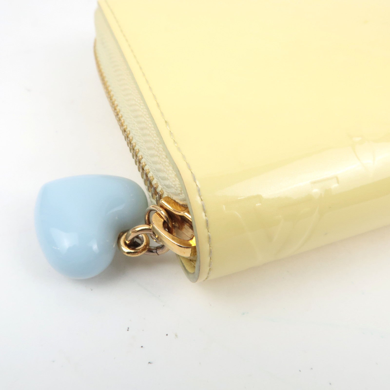 Louis Vuitton Monogram Vernis Zippy Wallet Long Wallet Chic Yellow M82996 RFID *Box, Dust bag