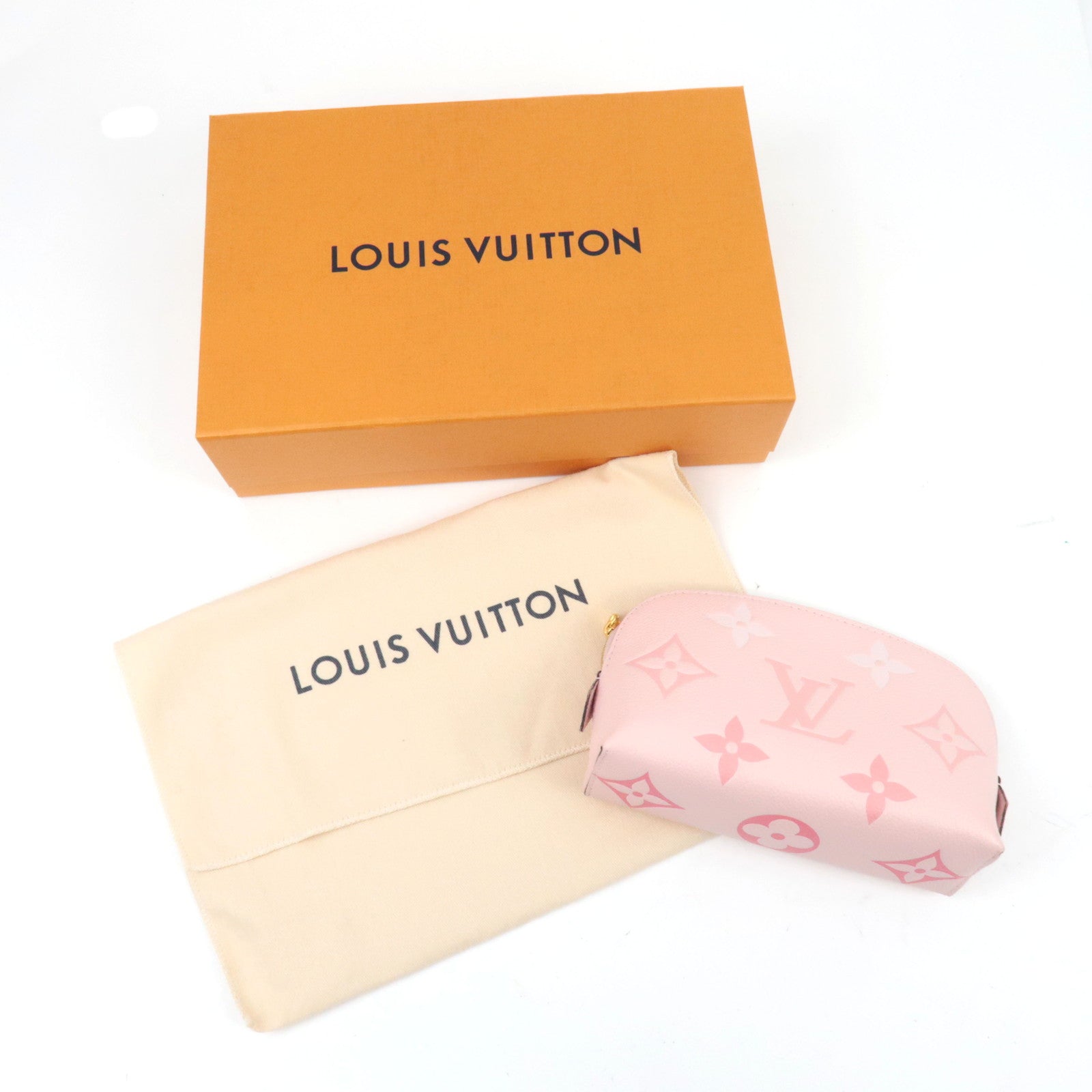 Louis Vuitton Bicolor Monogram Empreinte Pochette Cosmetics By The Pool Collection Bouton de Rose M80502 RFID *Box, Dust bag
