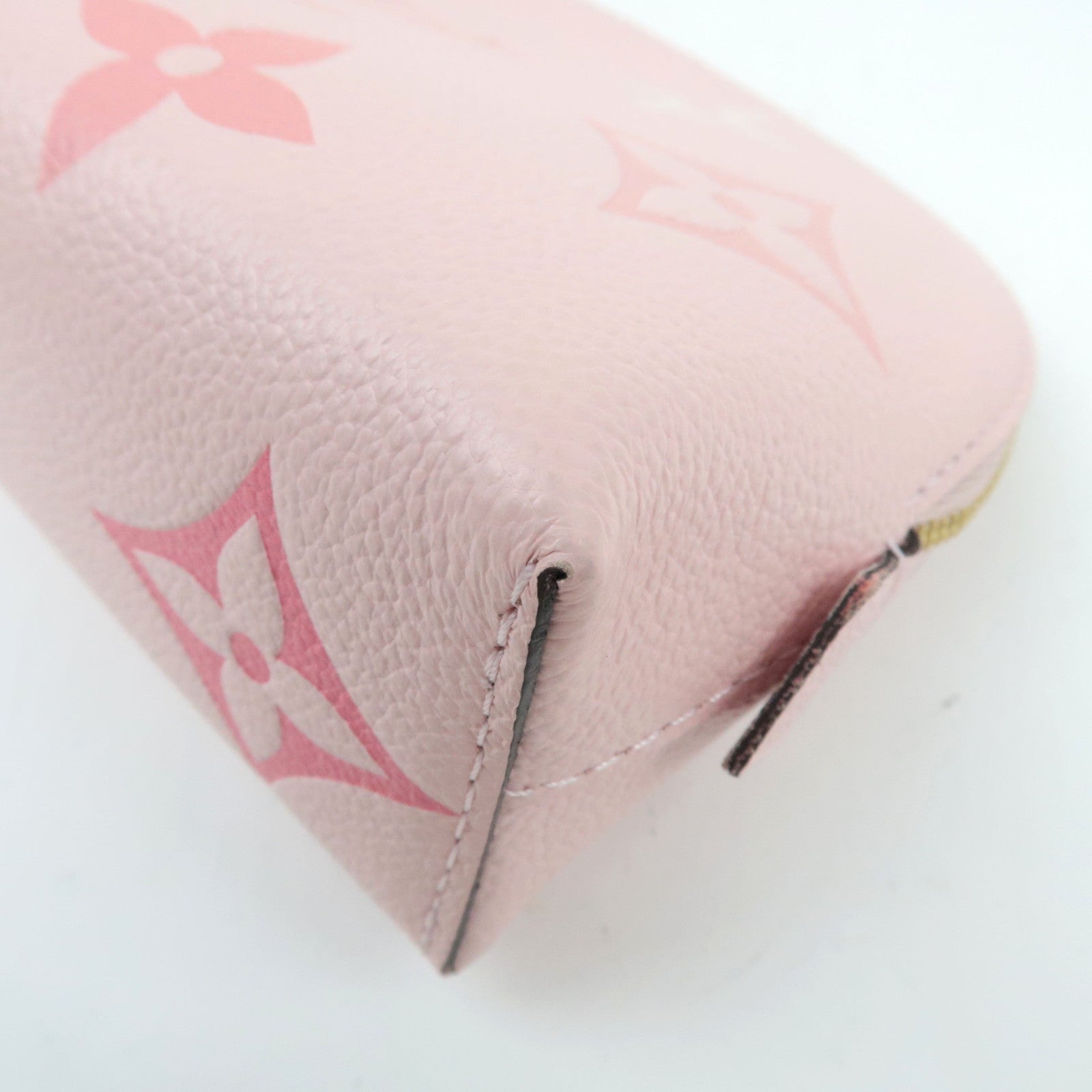 Louis Vuitton Bicolor Monogram Empreinte Pochette Cosmetics By The Pool Collection Bouton de Rose M80502 RFID *Box, Dust bag