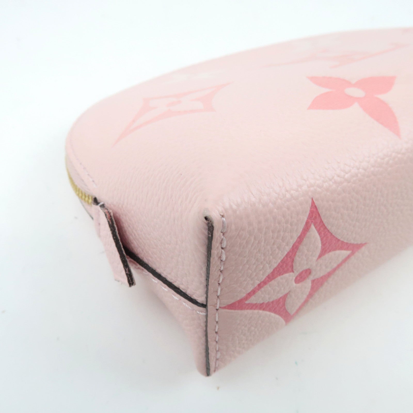 Louis Vuitton Bicolor Monogram Empreinte Pochette Cosmetics By The Pool Collection Bouton de Rose M80502 RFID *Box, Dust bag