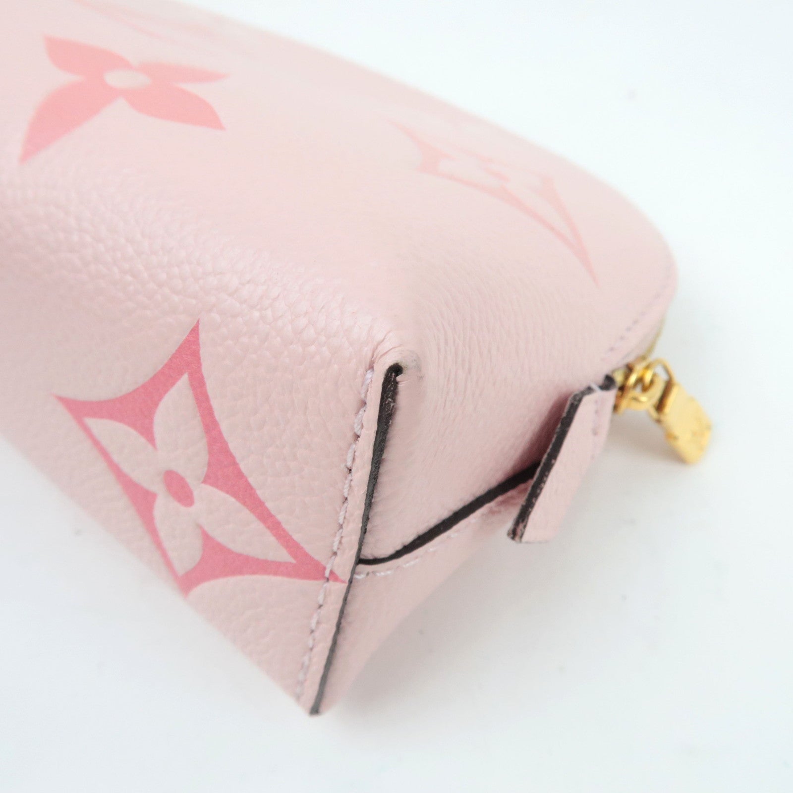 Louis Vuitton Bicolor Monogram Empreinte Pochette Cosmetics By The Pool Collection Bouton de Rose M80502 RFID *Box, Dust bag
