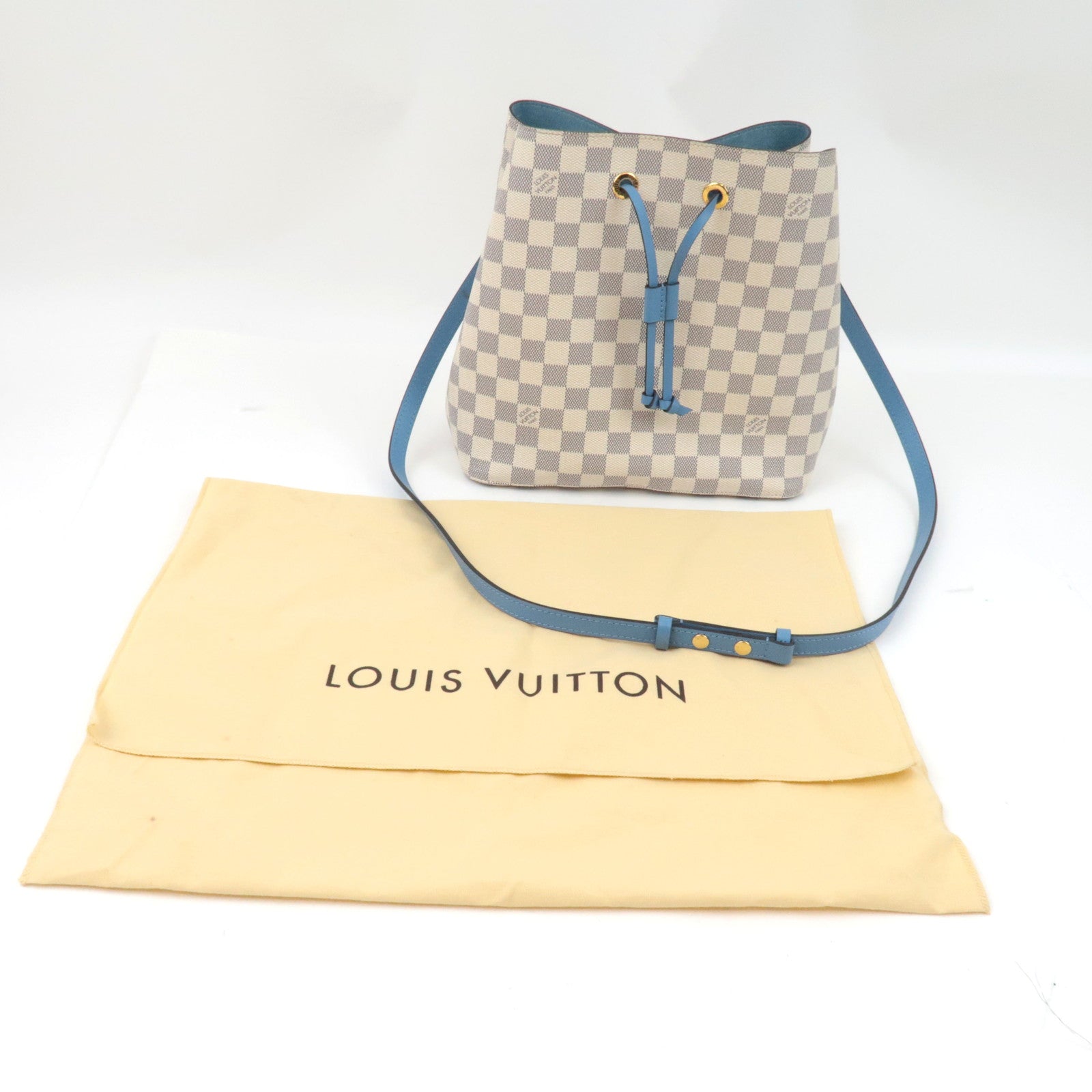 Louis Vuitton Damier Azur Neo Noe Shoulder bag Blue N40153 SP1159 *Dust Bag, Strap