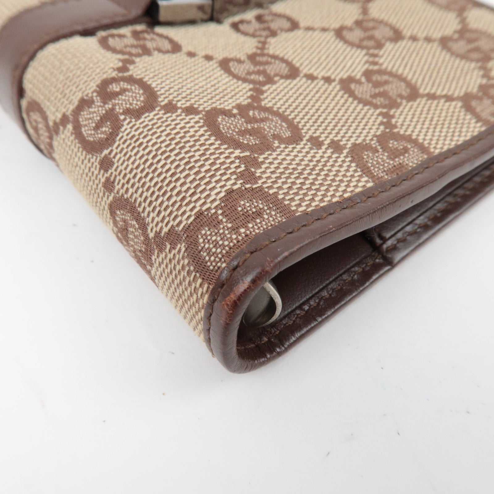 GUCCI Jackie Plananer Cover GG Canvas Leather Beige Brown 031.1147