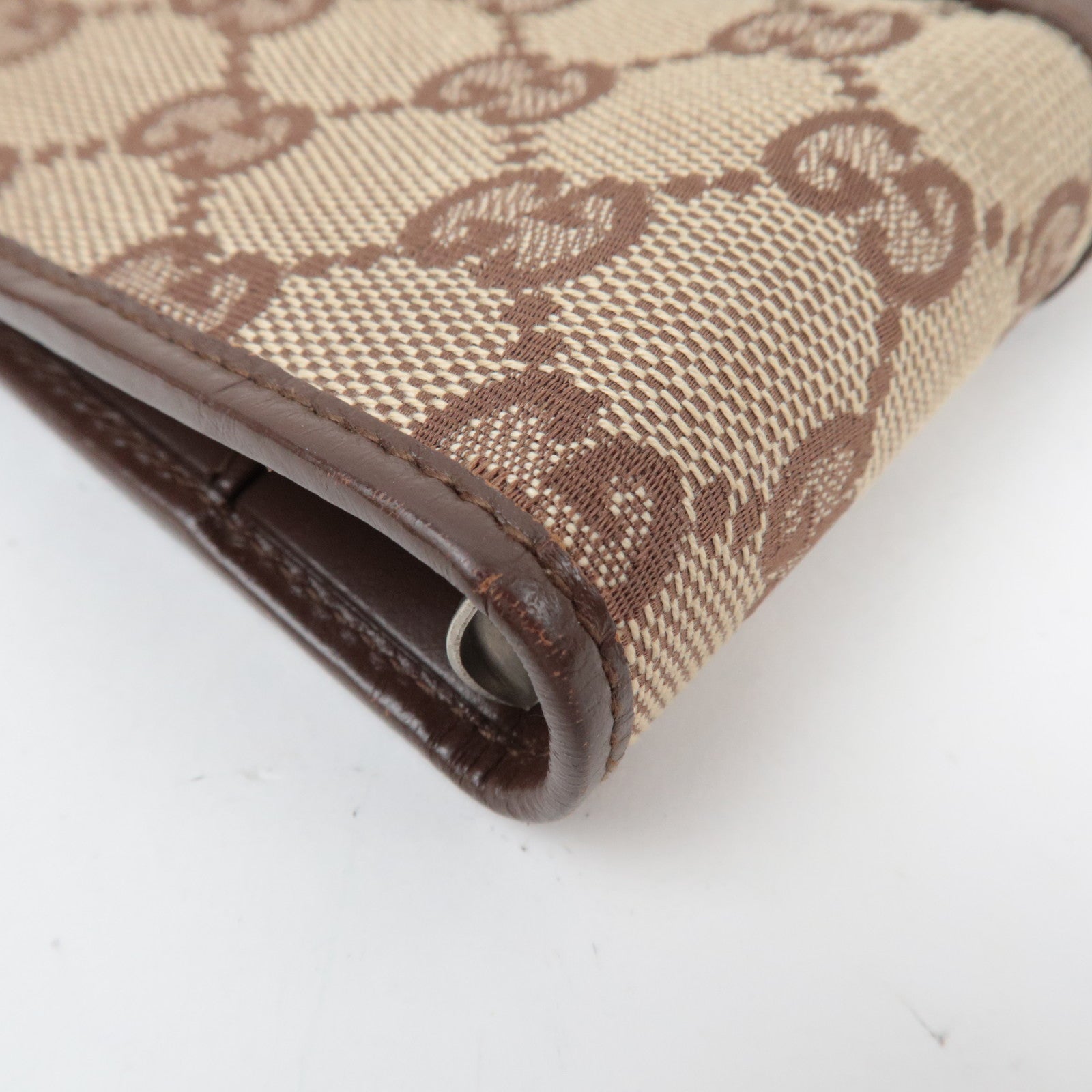 GUCCI Jackie Plananer Cover GG Canvas Leather Beige Brown 031.1147