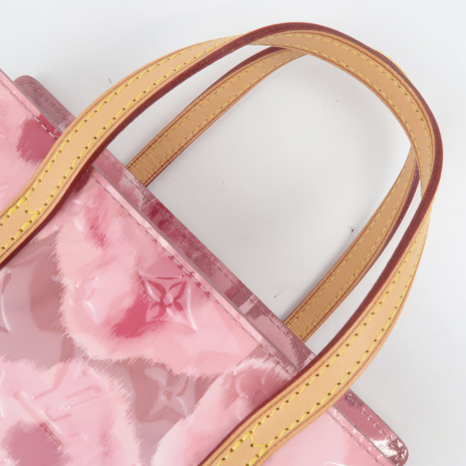 Louis Vuitton Monogram Vernis Ikat Flower Catalina BB Tote Bag Rose Velour M90040 SN0183 *Dust bag