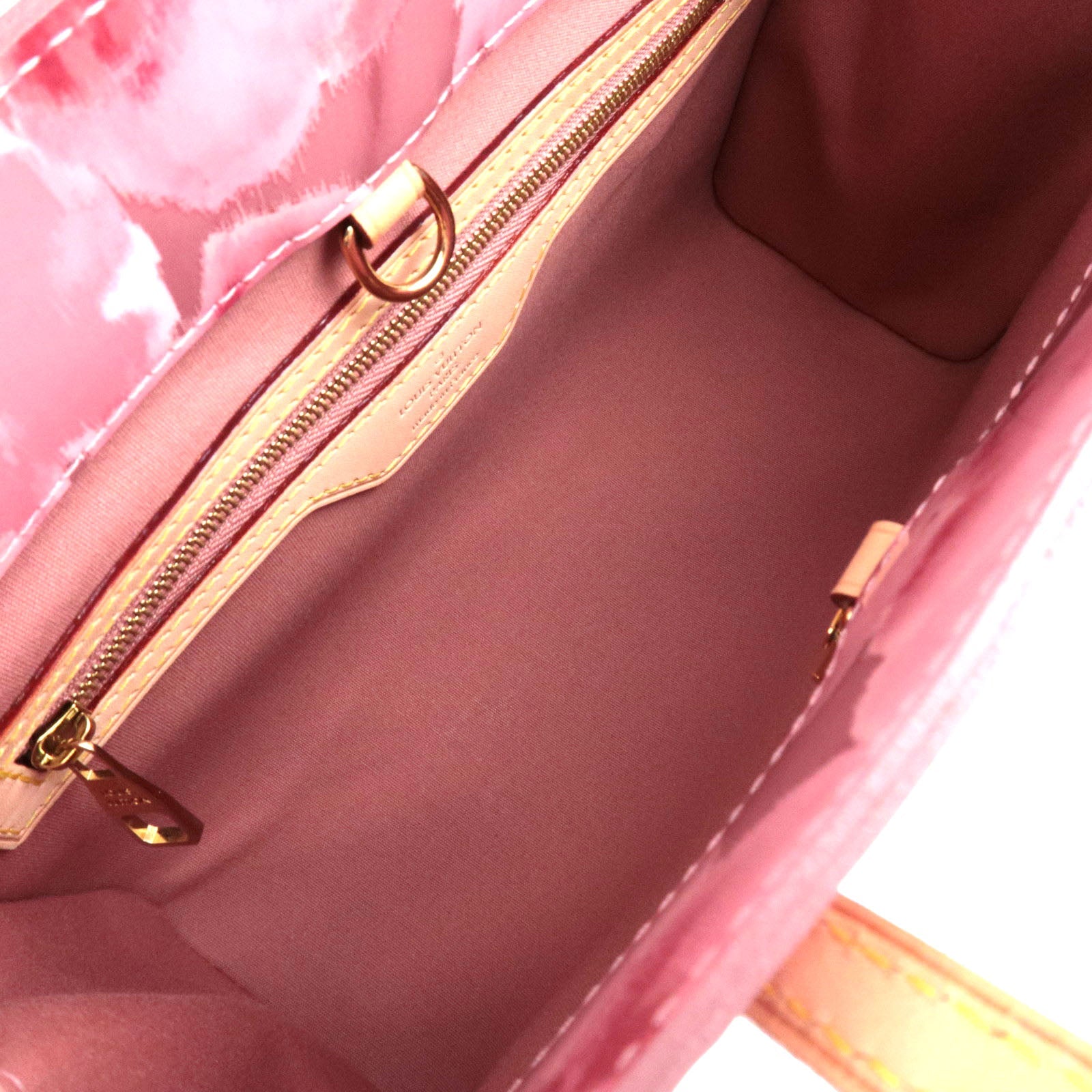 Louis Vuitton Monogram Vernis Ikat Flower Catalina BB Tote Bag Rose Velour M90040 SN0183 *Dust bag