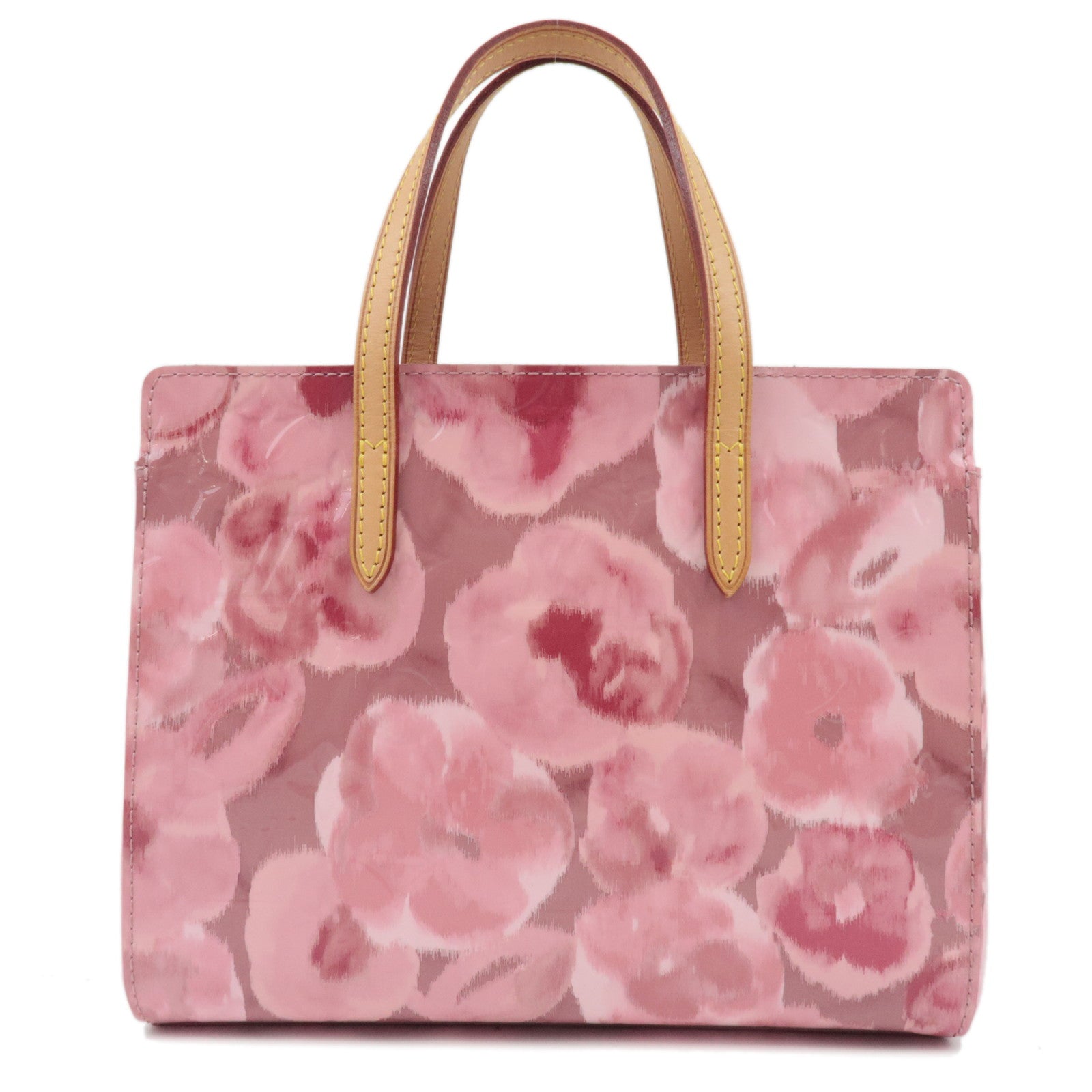 Louis Vuitton Monogram Vernis Ikat Flower Catalina BB Tote Bag Rose Velour M90040 SN0183 *Dust bag75778