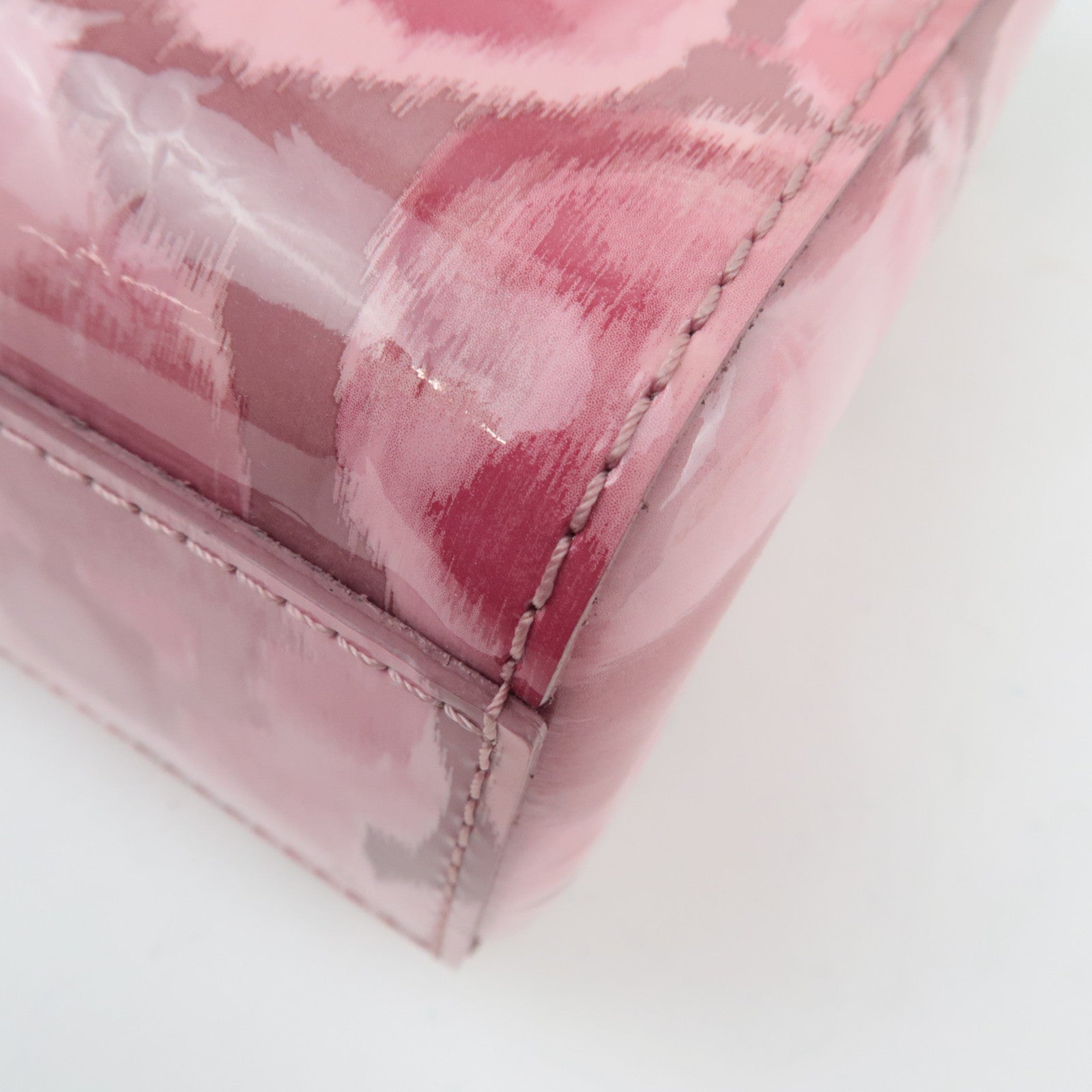 Louis Vuitton Monogram Vernis Ikat Flower Catalina BB Tote Bag Rose Velour M90040 SN0183 *Dust bag