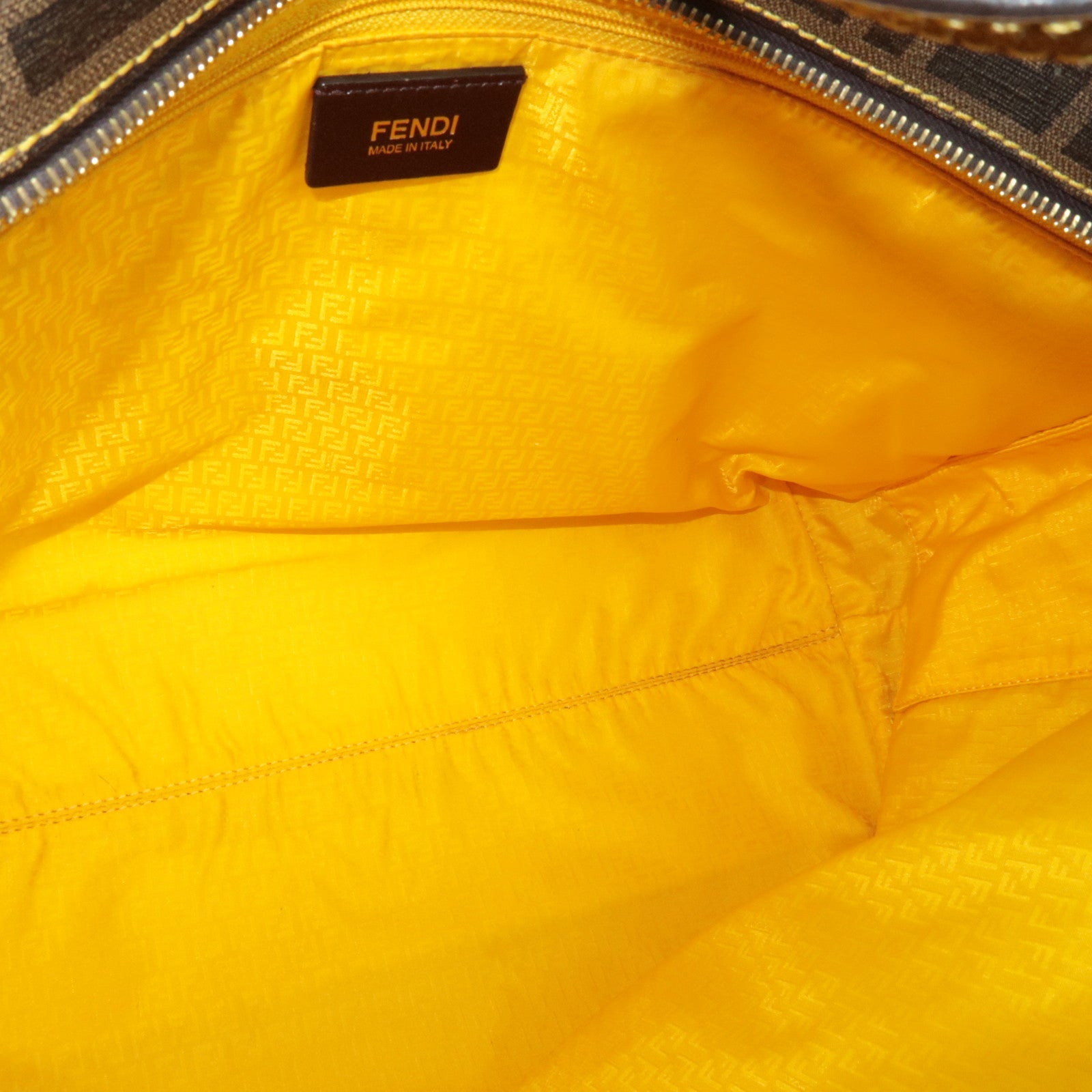 FENDI Zucca Tote Bag PVC Khaki Black 8BH185 *Dust bag