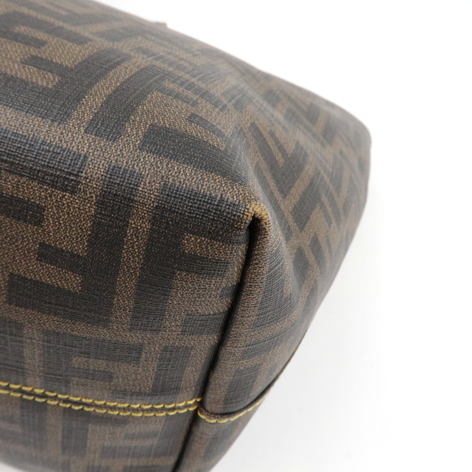 FENDI Zucca Tote Bag PVC Khaki Black 8BH185 *Dust bag