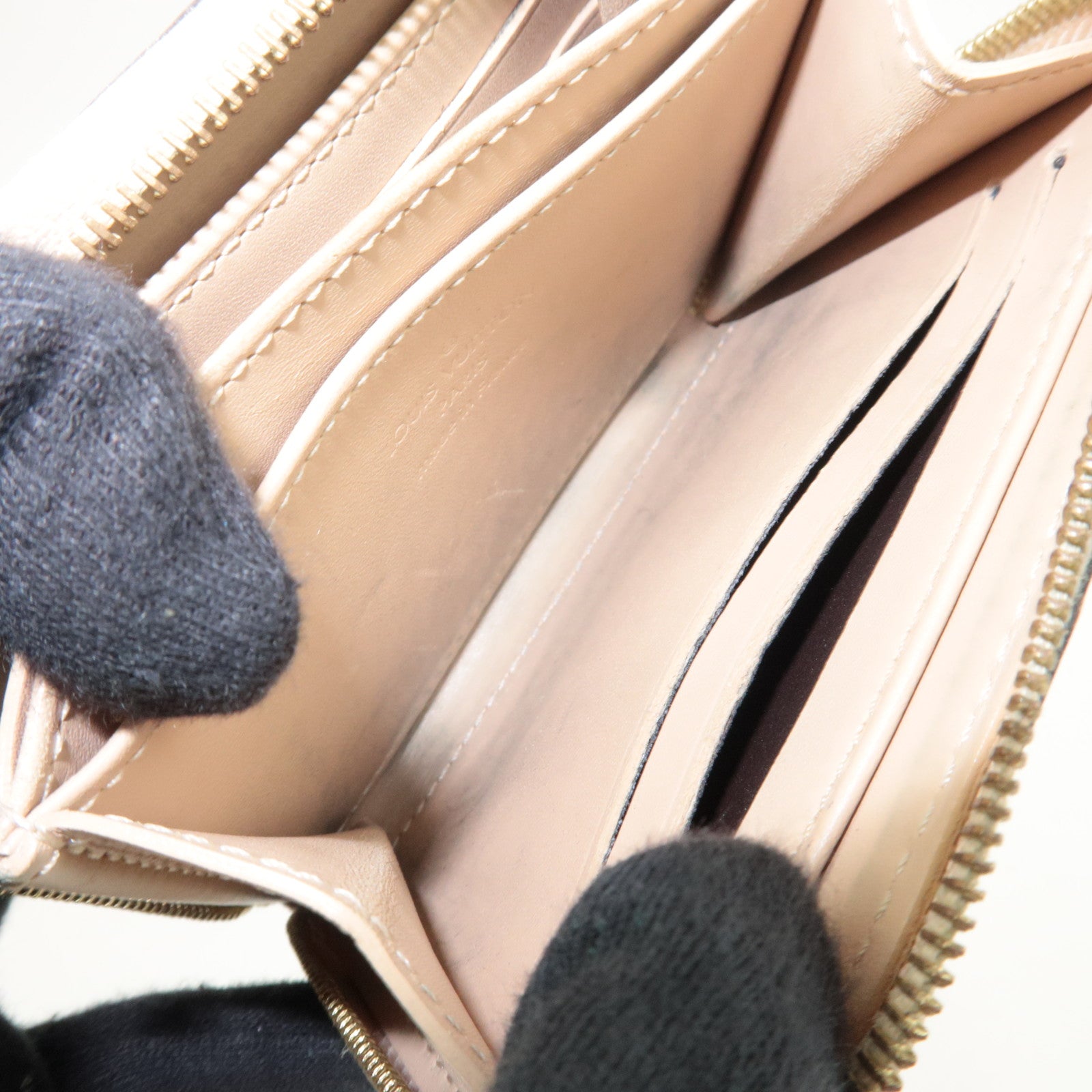 Louis Vuitton Monogram Vernis Zippy Coin Purse Wallet Dunne M90203 TS3185