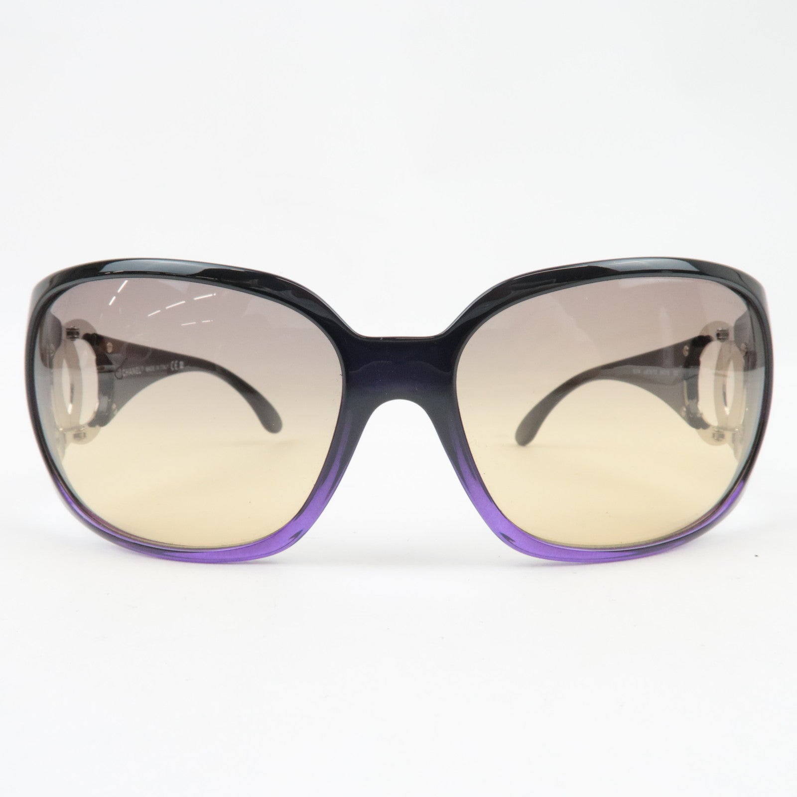 CHANEL Ccoo Mark Sunglasses 6014 C.878/70 64□16 120 Plastic Purple *Case, Dust bag