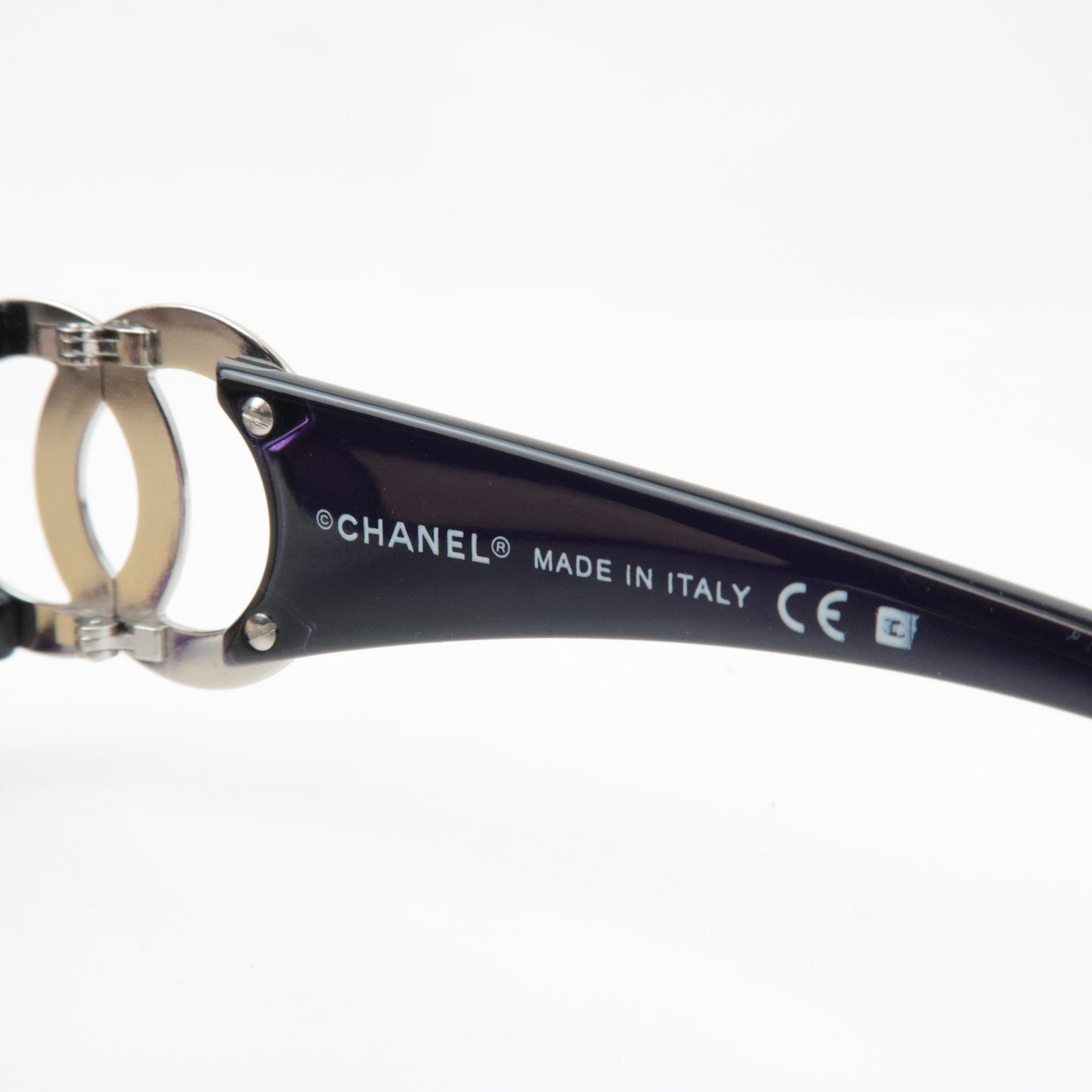 CHANEL Ccoo Mark Sunglasses 6014 C.878/70 64□16 120 Plastic Purple *Case, Dust bag