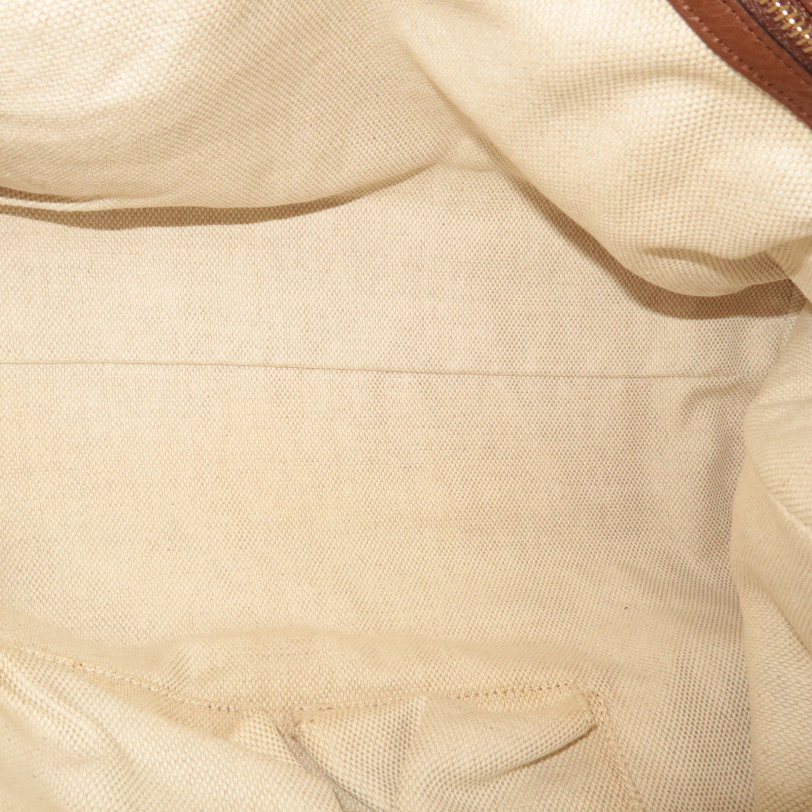 GUCCI Soho Interlocking G Chain Shoulder Bag Denim Leather Blue Brown 308982