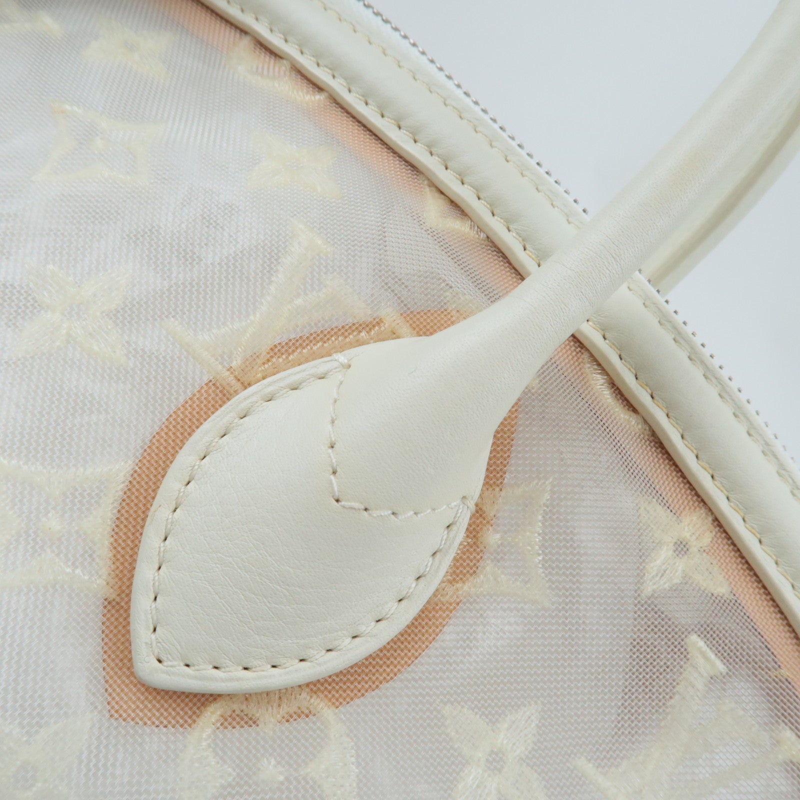 Louis Vuitton Monogram Transparence Lock It Hand Bag White M40699 FO1112 *Dust Bag, Key Lock, Crochette