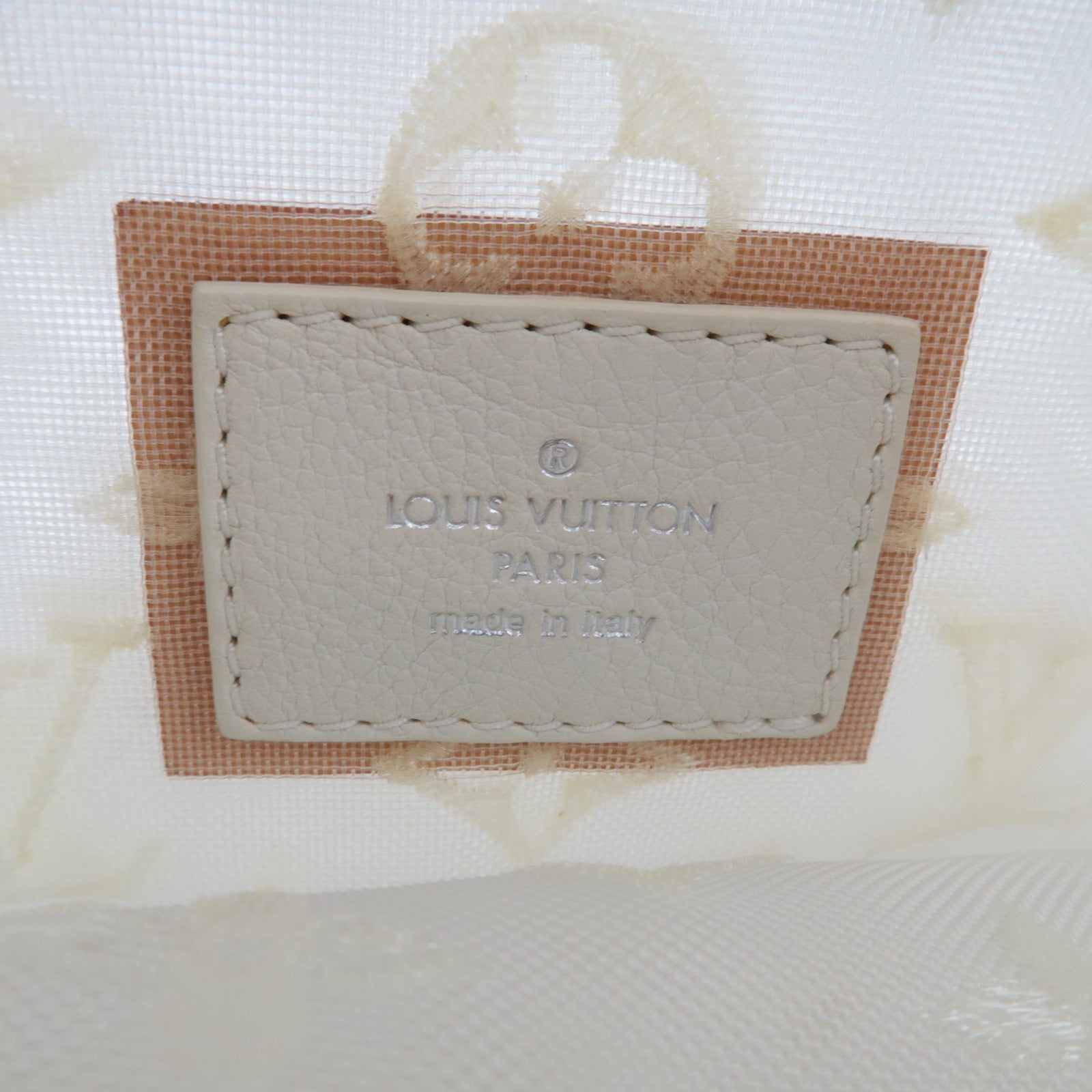 Louis Vuitton Monogram Transparence Lock It Hand Bag White M40699 FO1112 *Dust Bag, Key Lock, Crochette