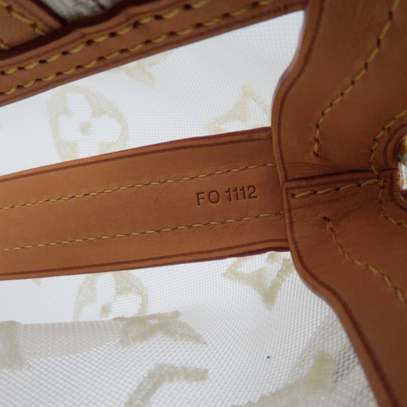 Louis Vuitton Monogram Transparence Lock It Hand Bag White M40699 FO1112 *Dust Bag, Key Lock, Crochette