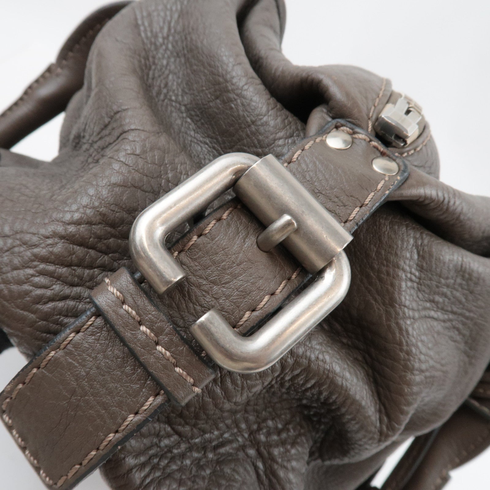 Chloe Paddington Handbag Leather Gray *Key Lock