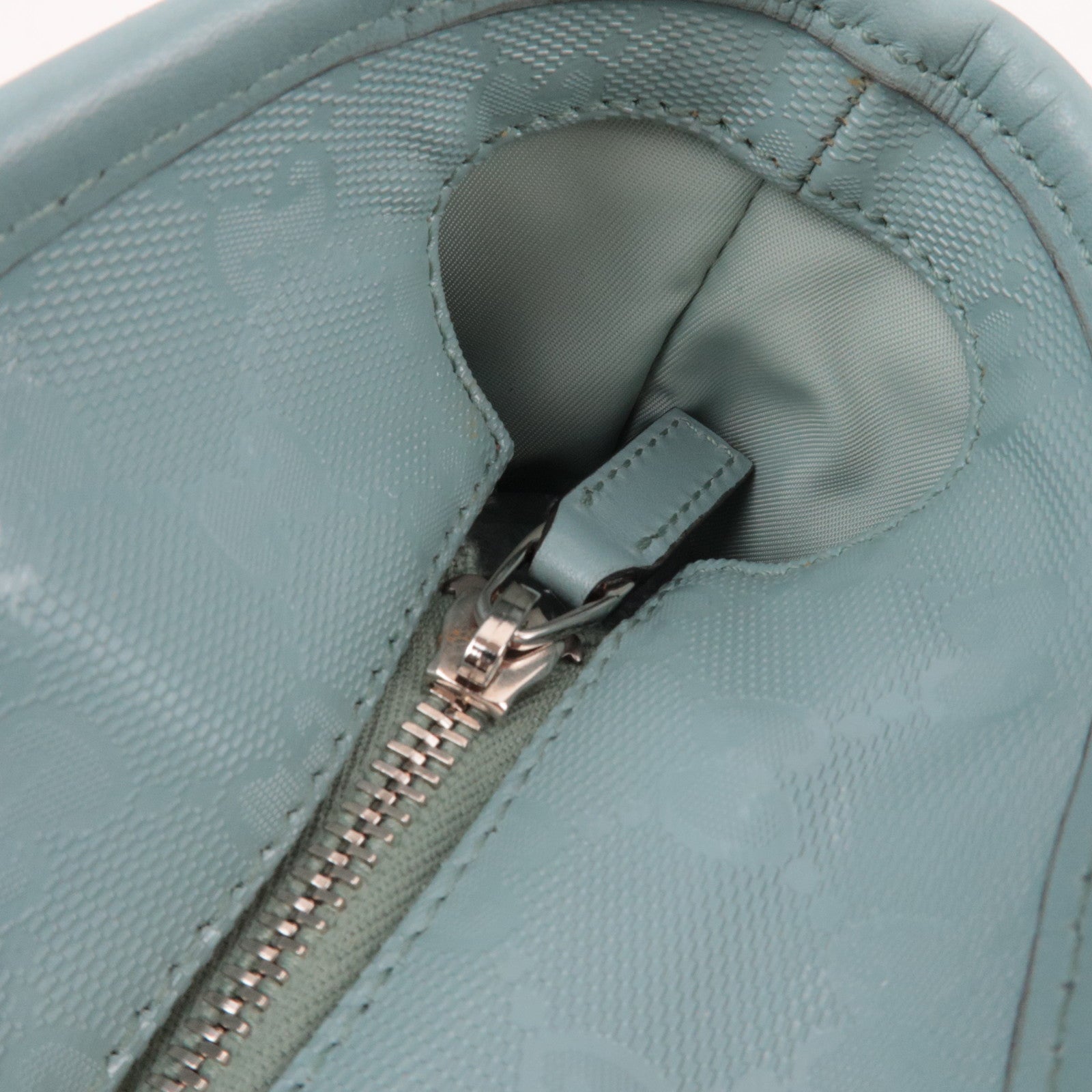 GUCCI Tote Bag GG Imprime Leather Light Blue 211137