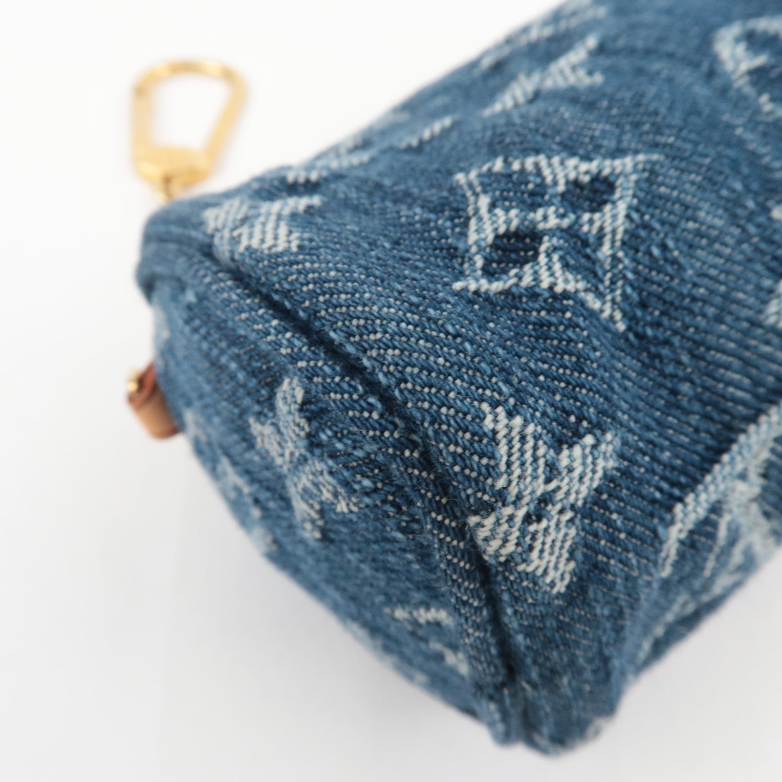 Louis Vuitton Monogram Denim Pouch for Trousse Speedy PM Mini Pouch Blue M95082 TH1026 *Box, Dust bag